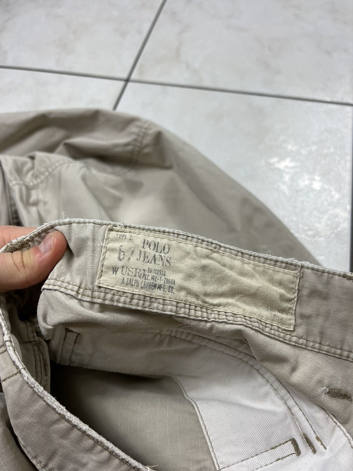 Polo Ralph Lauren × Ralph Lauren × Vintage Vintage Ralph Lauren distressed washed thrashed cargo pants Size US 34 / EU 50 - 21 Thumbnail