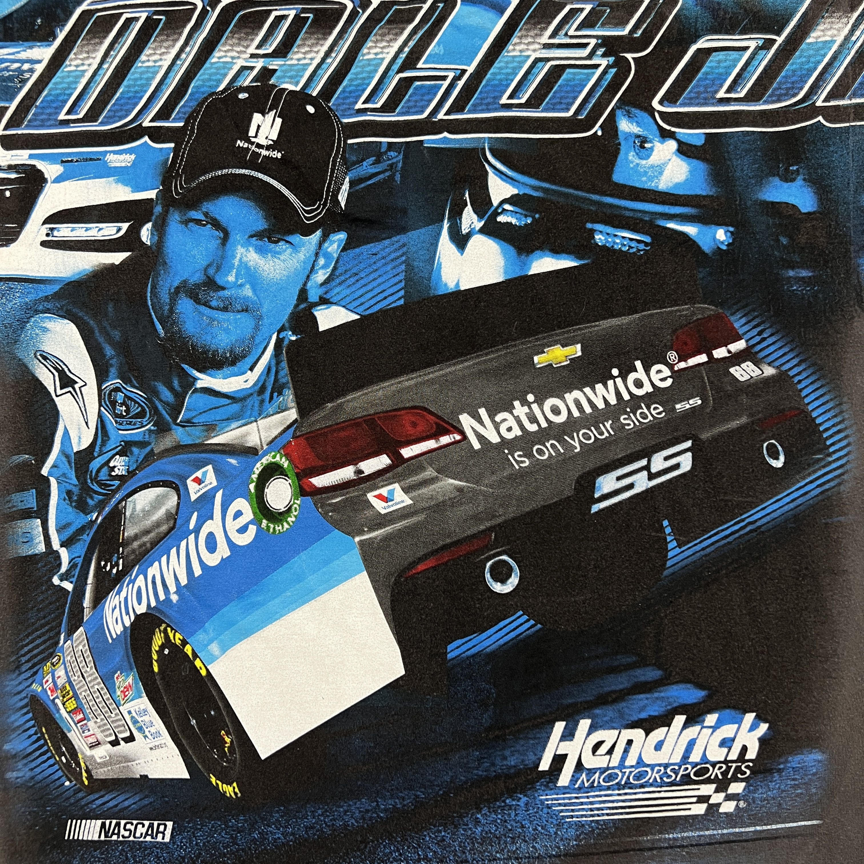 NASCAR Vintage Y2K Dale Earnhardt Jr All Over Print NASCAR Tee Size US XL / EU 56 / 4 - 5 Thumbnail