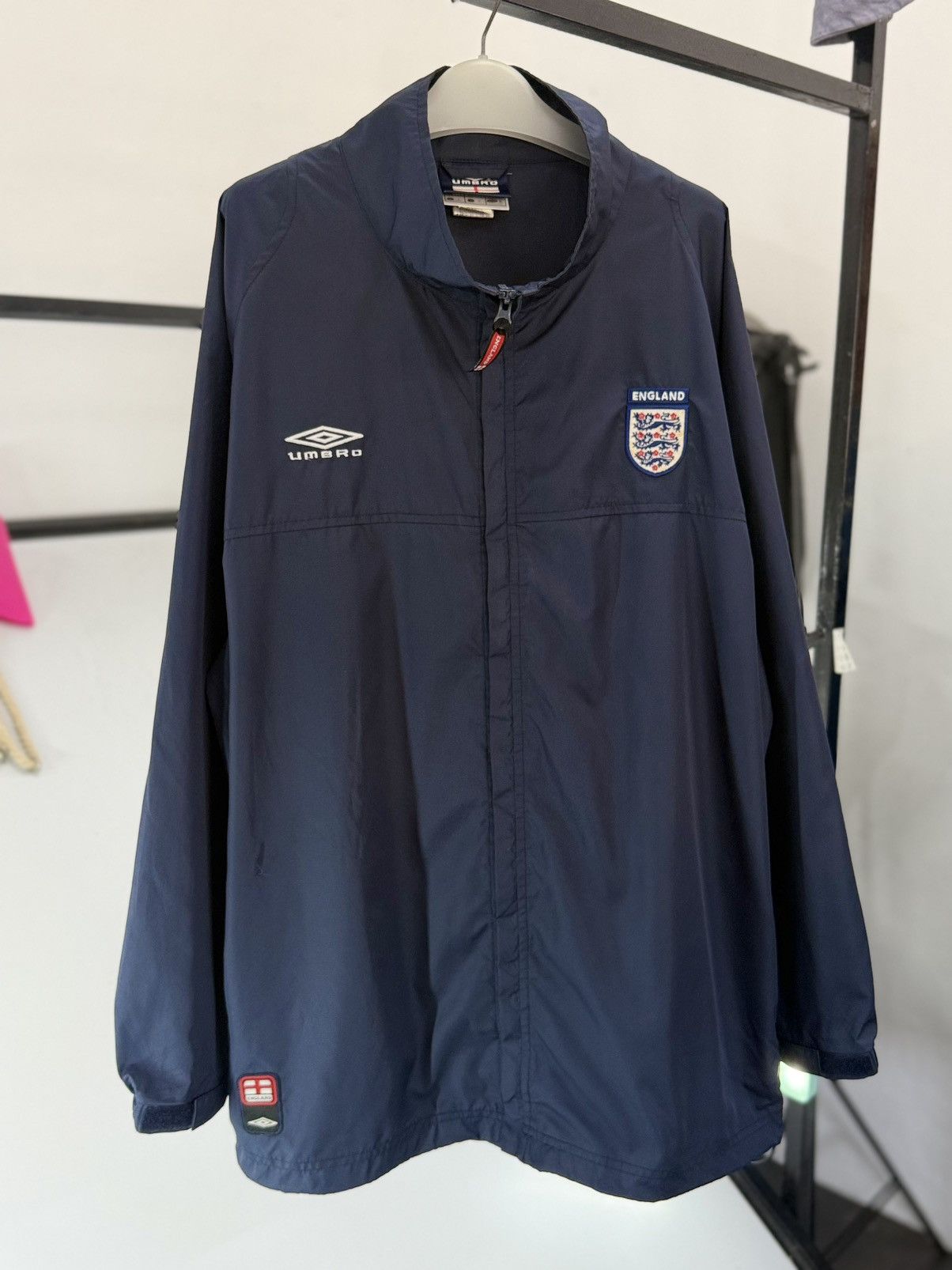 Umbro 🔥 Y2K Umbro England Trainer Windbreaker Jacket - L Size US L / EU 52-54 / 3 - 2 Thumbnail