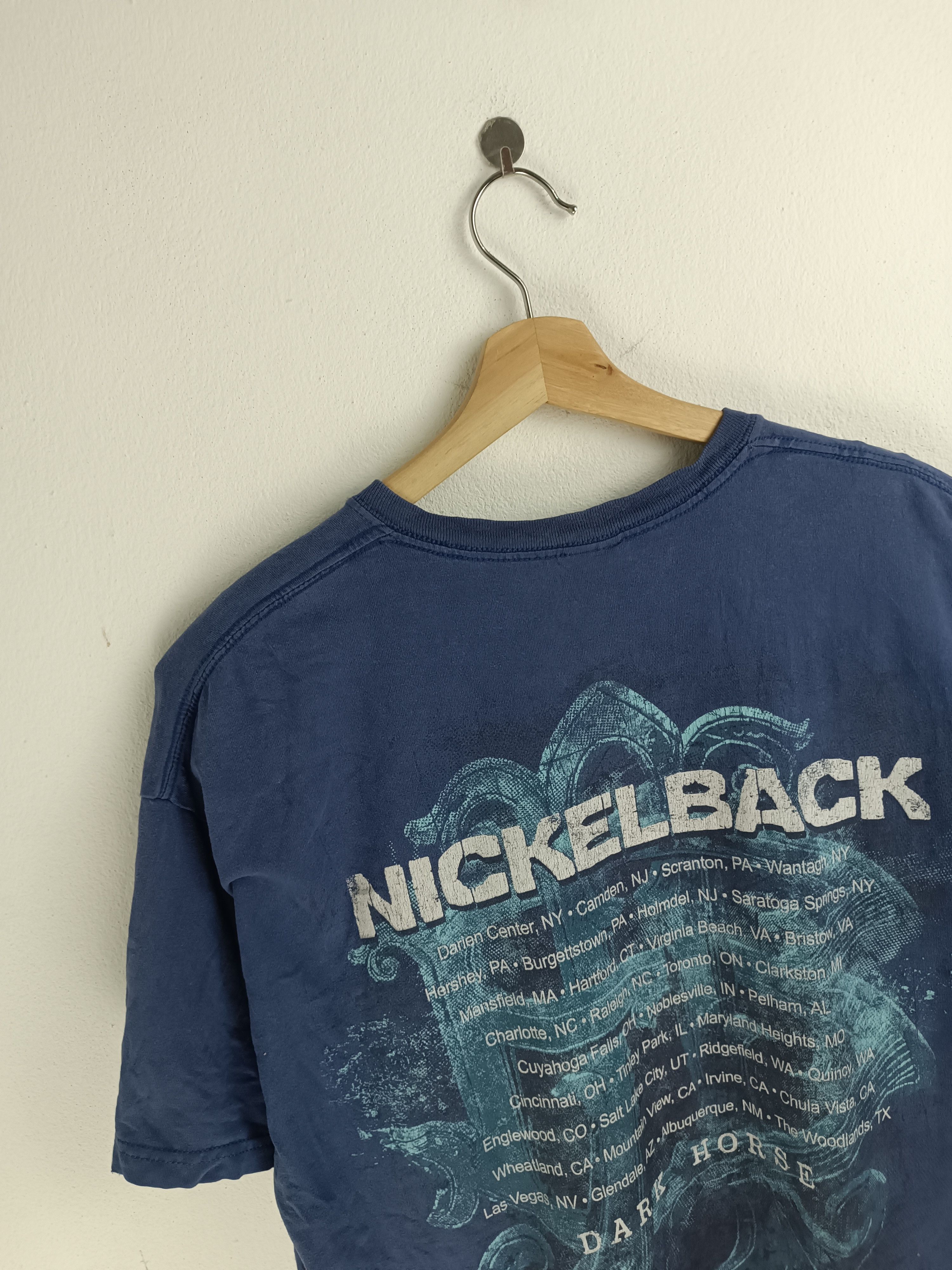 Vintage VINTAGE '08 NICKELBACK DARK HORSE TOUR staind bizkit korn Size US XL / EU 56 / 4 - 14 Thumbnail