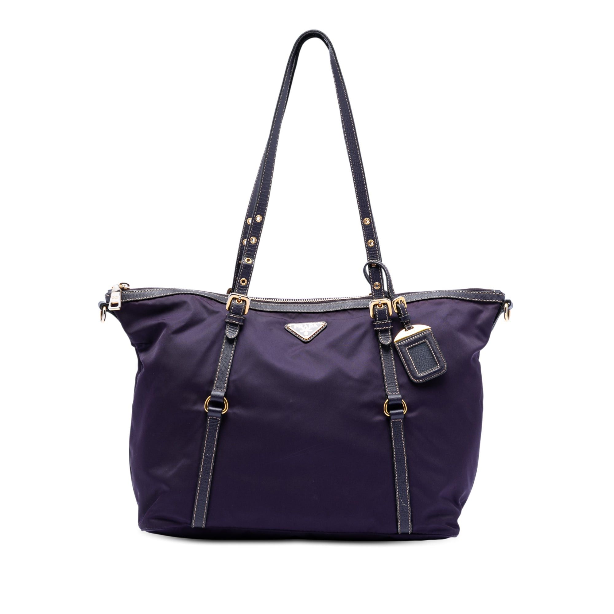 Prada Saffiano Trimmed Tessuto Satchel Size ONE SIZE - 1 Thumbnail