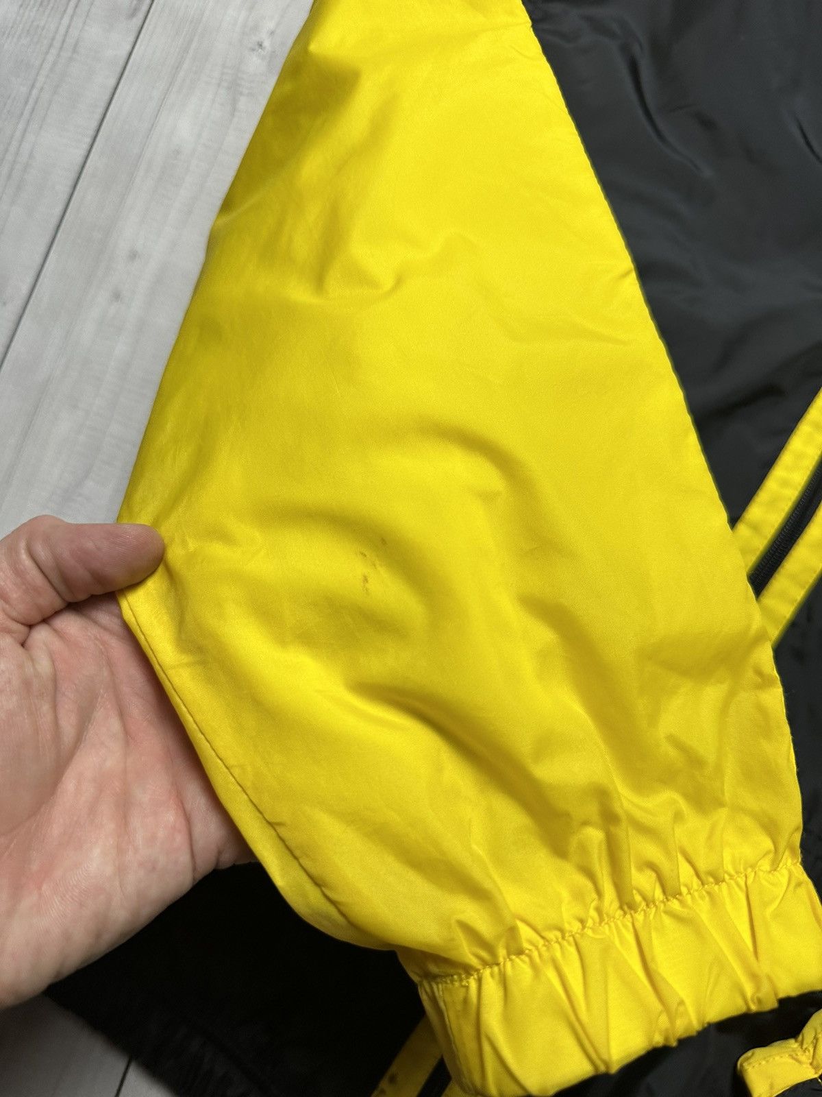Nike × Vintage Vintage Nike track jacket big logo size Xs Yellow/ Black Size US XS / EU 42 / 0 - 8 Thumbnail