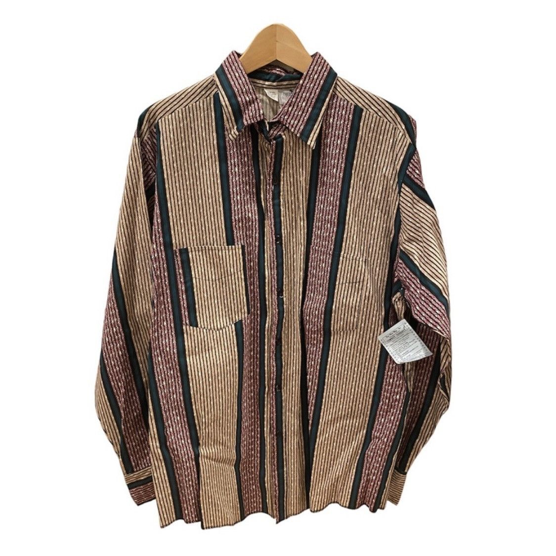 Vintage NWT Cowboy Western Button Down Striped Shirt L Size US L / EU 52-54 / 3 - 1 Thumbnail