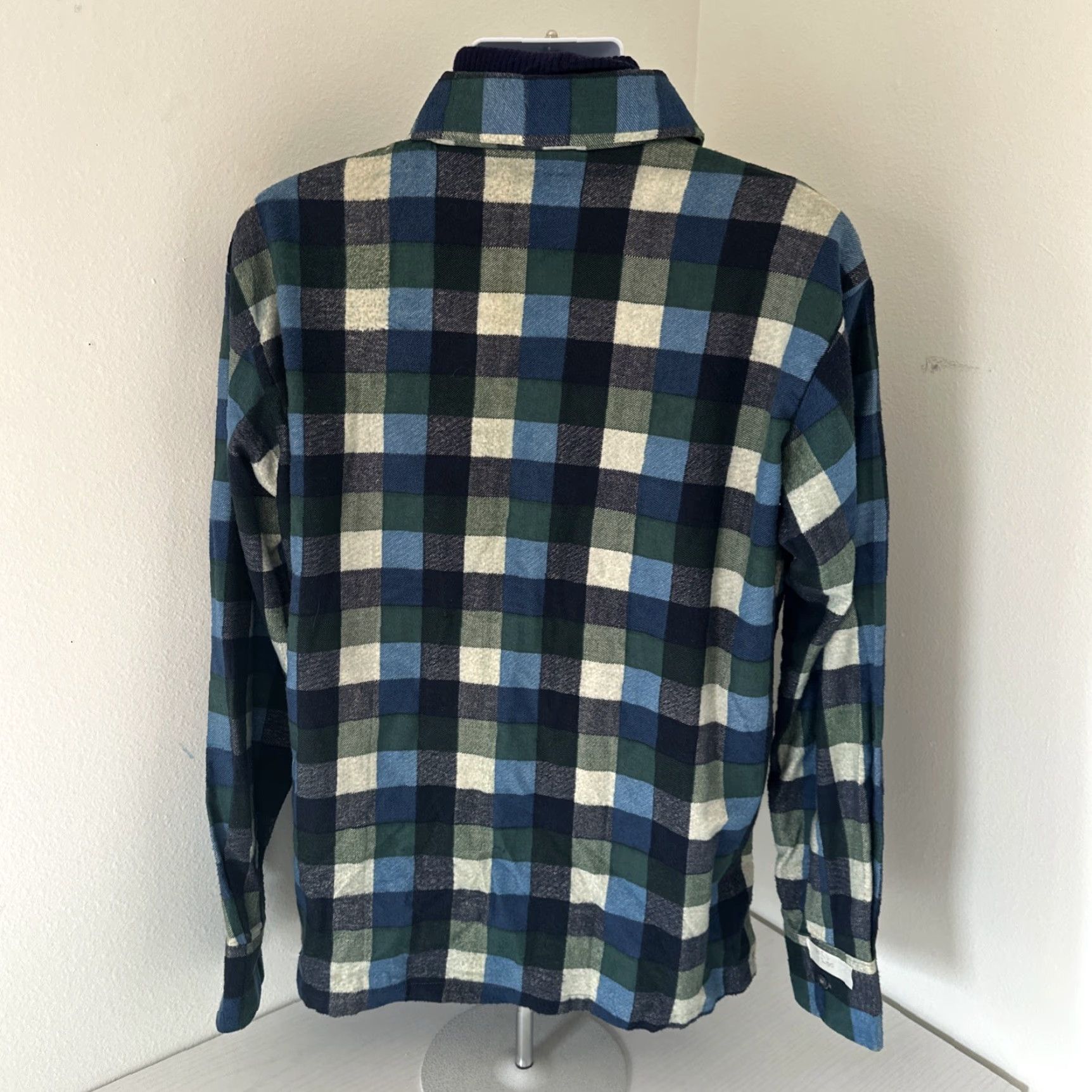 Vintage VINTAGE David Harris Turtle Neck Western Shirt Mens Large Plaid Flannel 70s T6 Size US L / EU 52-54 / 3 - 3 Thumbnail