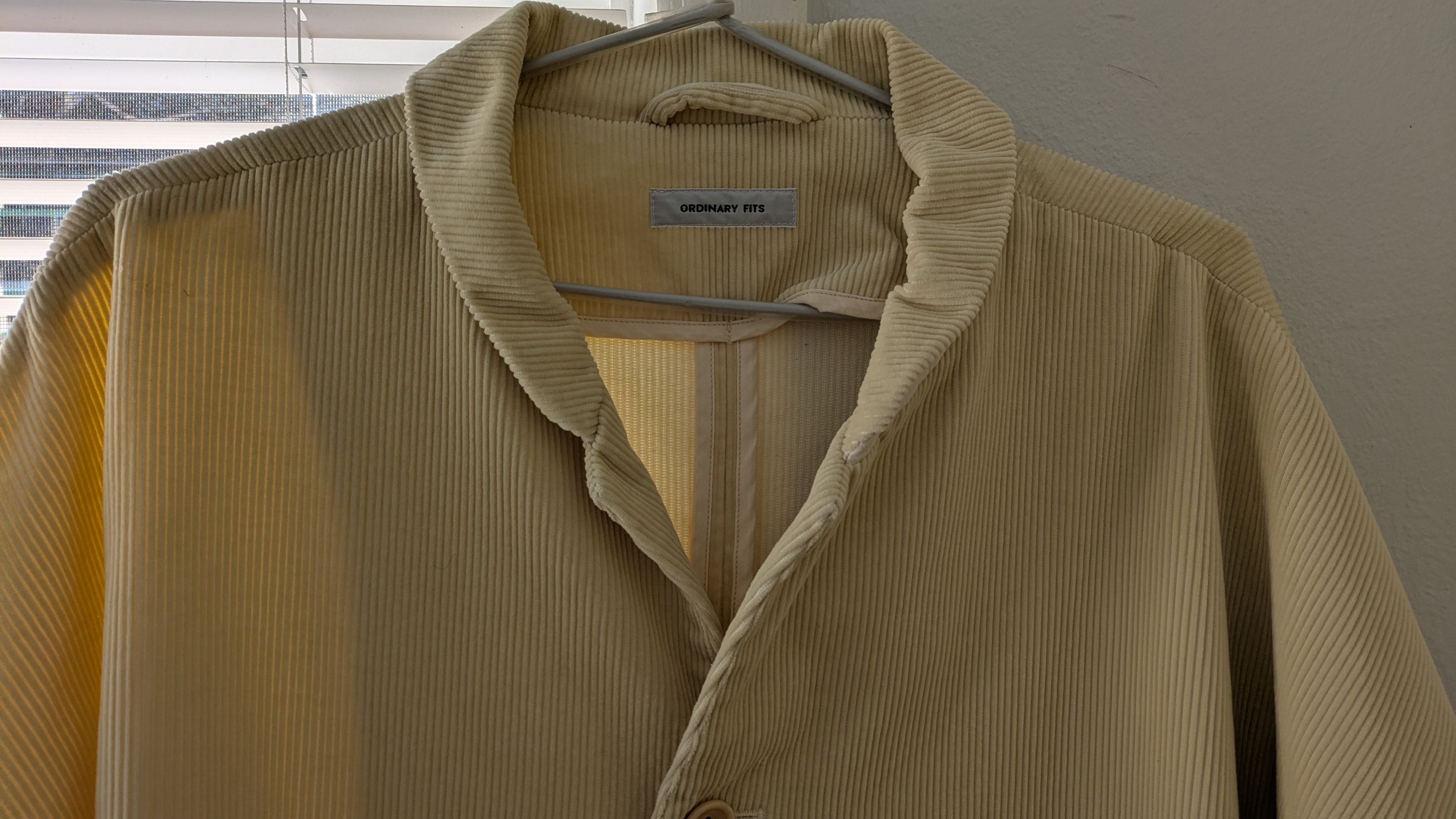 Japanese Brand Japanese Boxy Corduroy Jacket - Ivory Size US XL / EU 56 / 4 - 4 Thumbnail