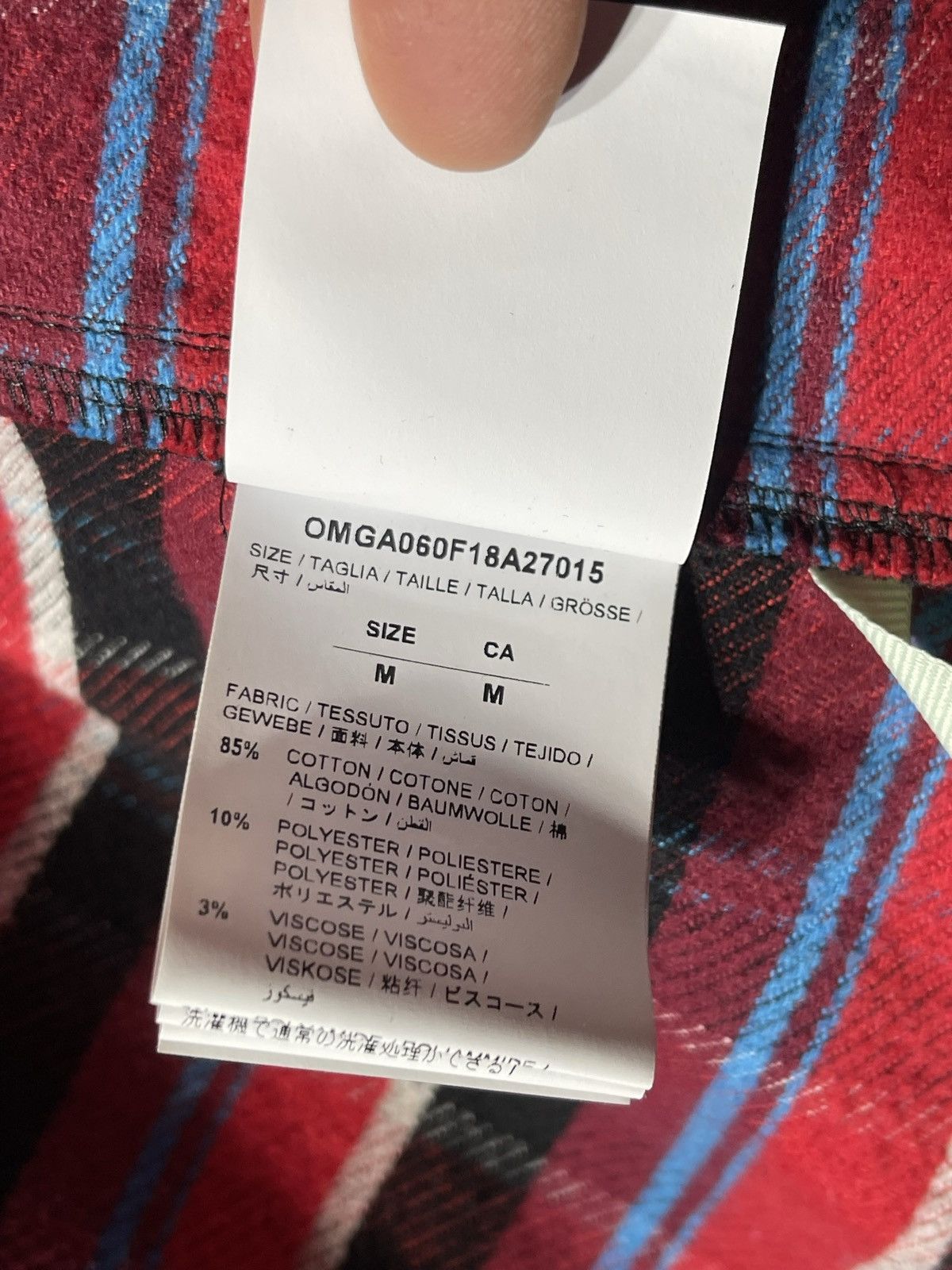 Off-White Off-White flannel Check Shirt Flannel button up shirt Size US M / EU 48-50 / 2 - 18 Thumbnail