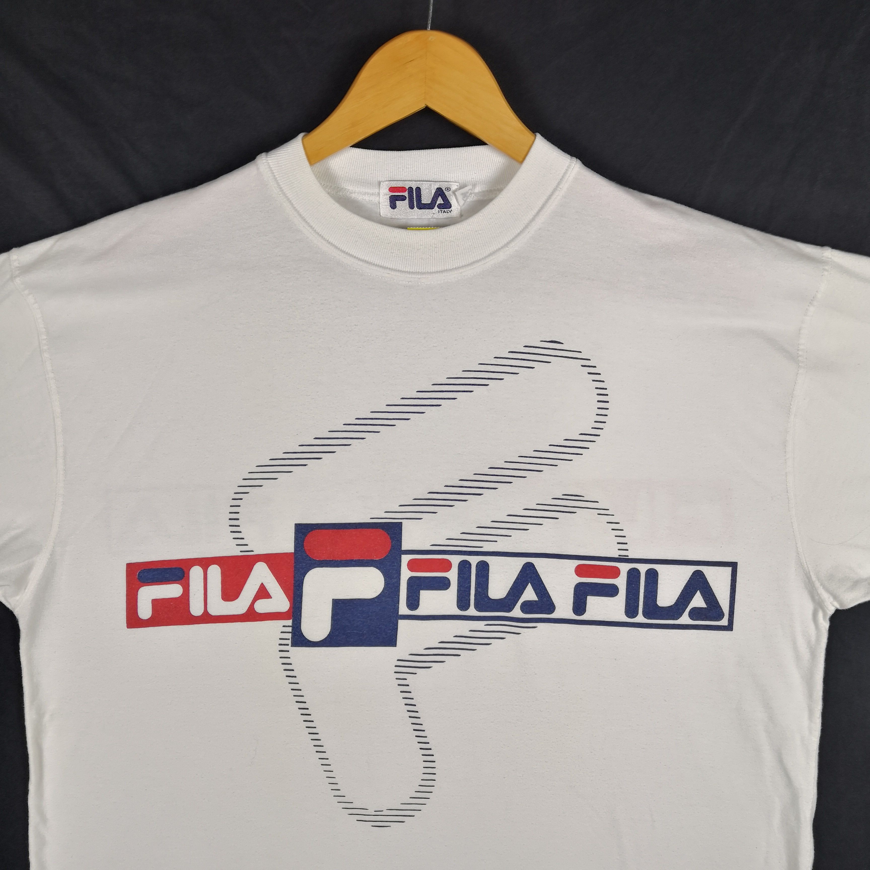 Fila Vintage 90s Fila T-Shirt Streetwear Fila Crewneck 56789 Size US L / EU 52-54 / 3 - 3 Thumbnail