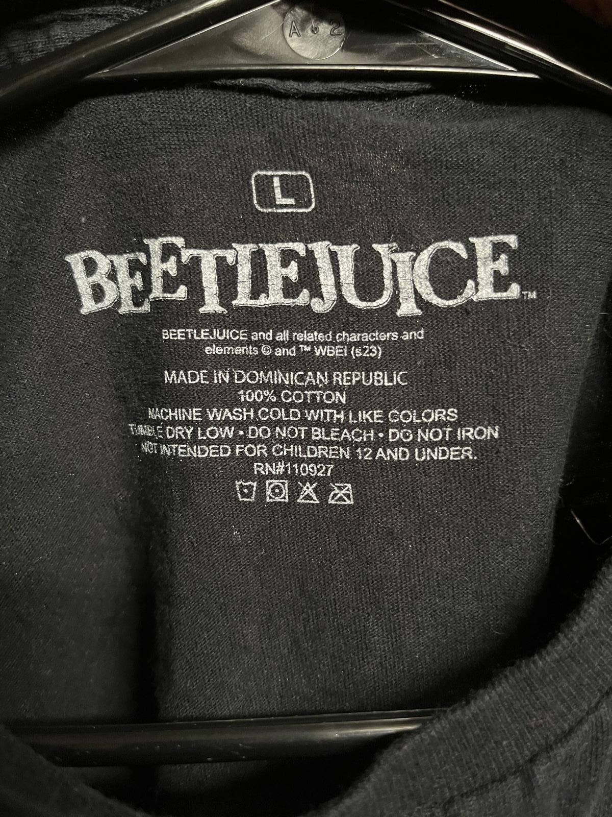 Designer Beetlejuice Movie T-shirt - Ghost With the Most Keaton - L Size US L / EU 52-54 / 3 - 3 Thumbnail