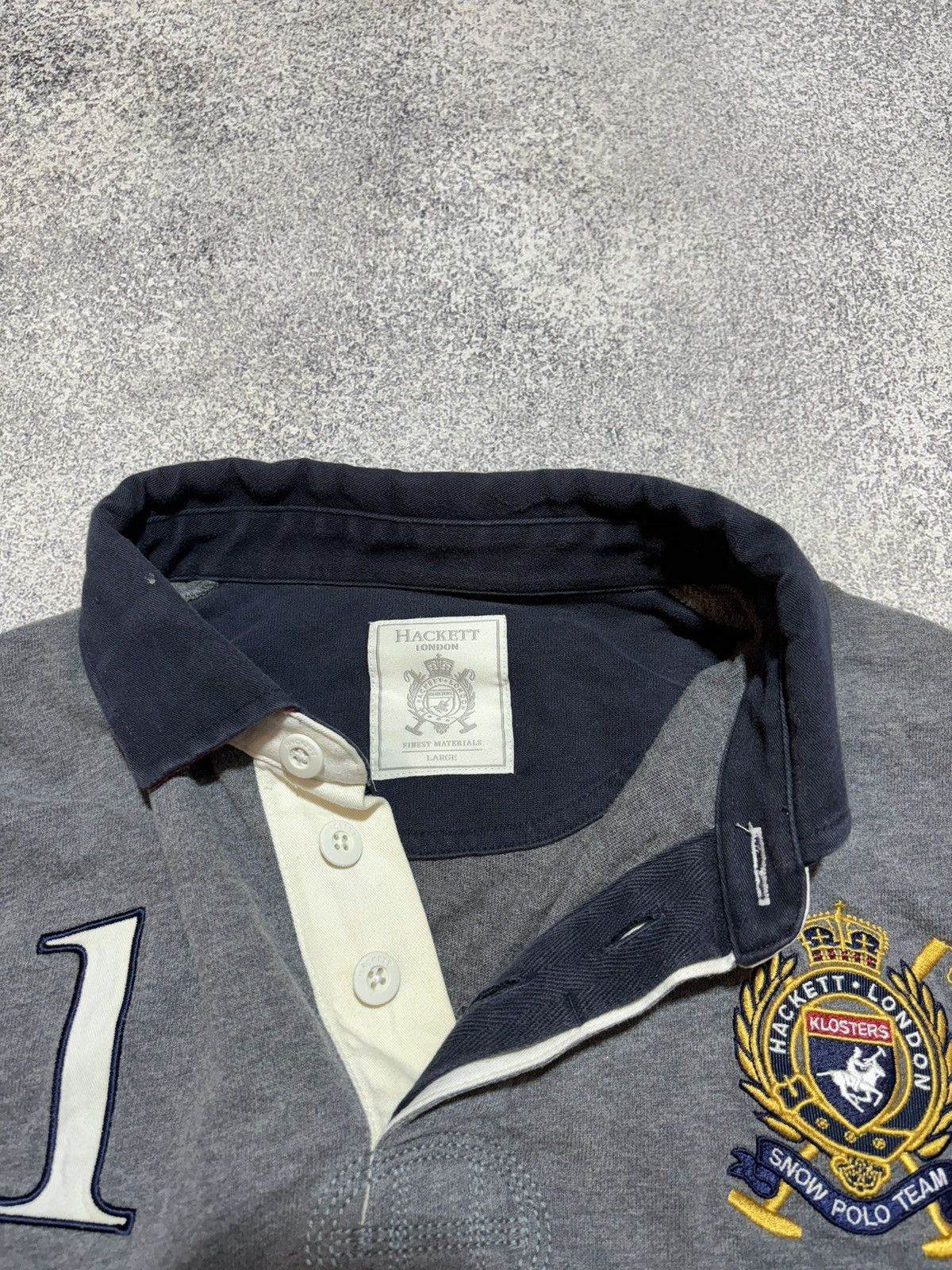 Hackett Hackett Klosters Snow Polo Rugby Shirt Meduim Size US L / EU 52-54 / 3 - 6 Thumbnail