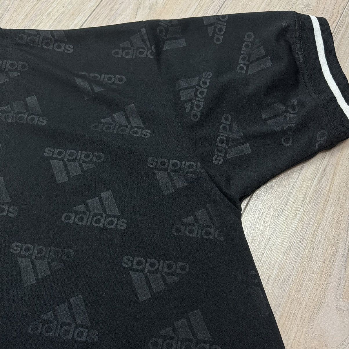 Adidas Vintage Y2K Adidas Multi Logo Monogram Boxy Polo Shirt Size US L / EU 52-54 / 3 - 10 Thumbnail