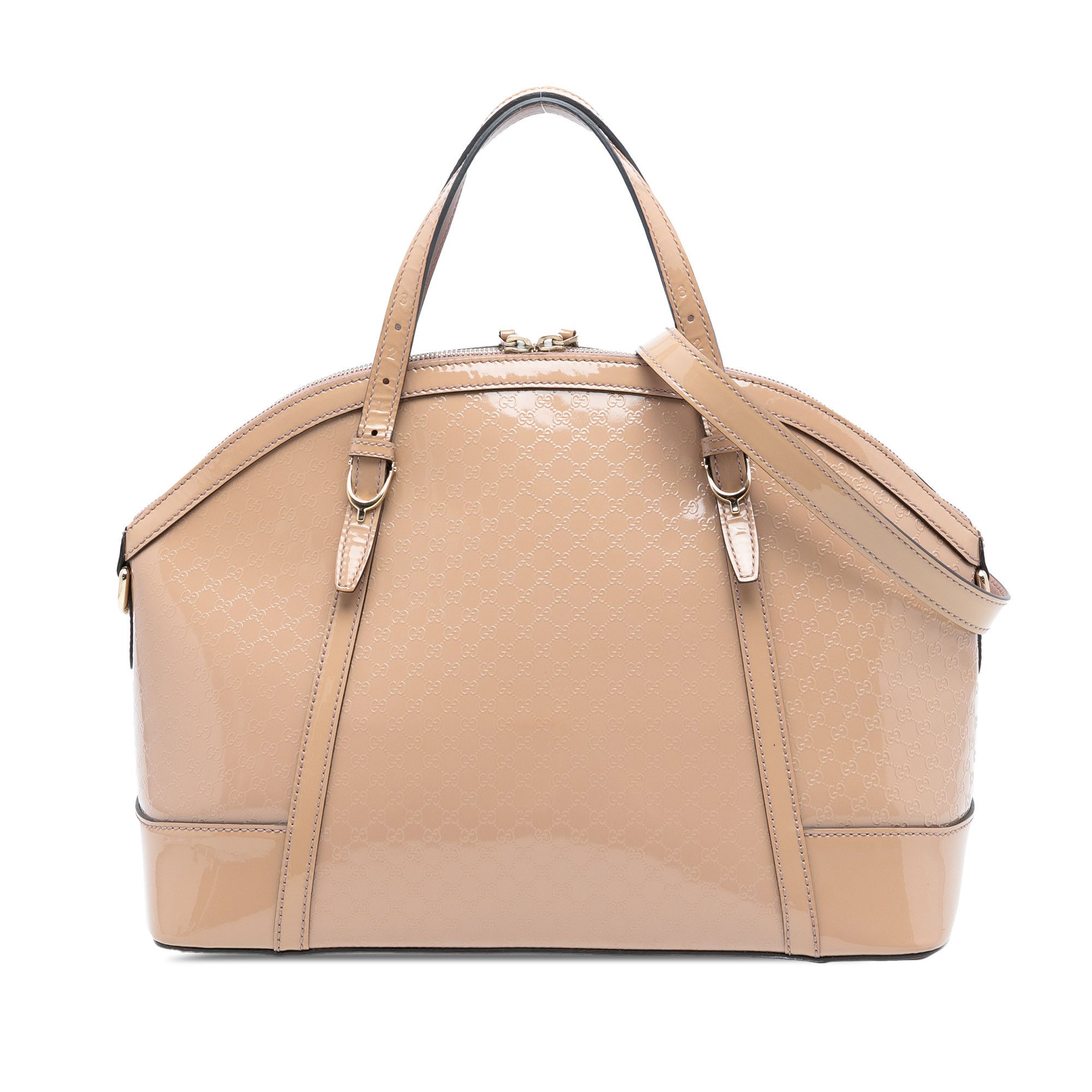 Gucci Gucci Large Microguccissima Patent Nice Dome Satchel Size ONE SIZE - 1 Thumbnail
