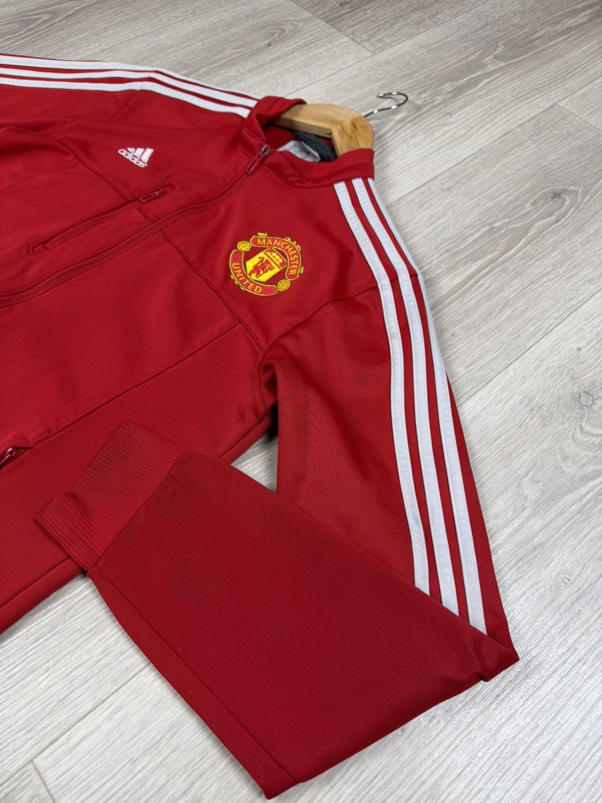 Adidas Manchester United Adidas Training Football Soccer Track Top Size US S / EU 44-46 / 1 - 4 Thumbnail
