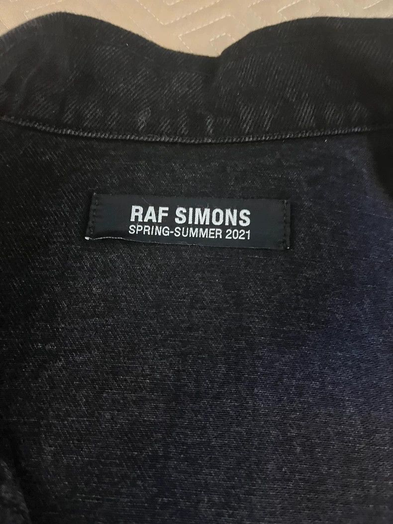 Raf simons SS21 black denim jacket