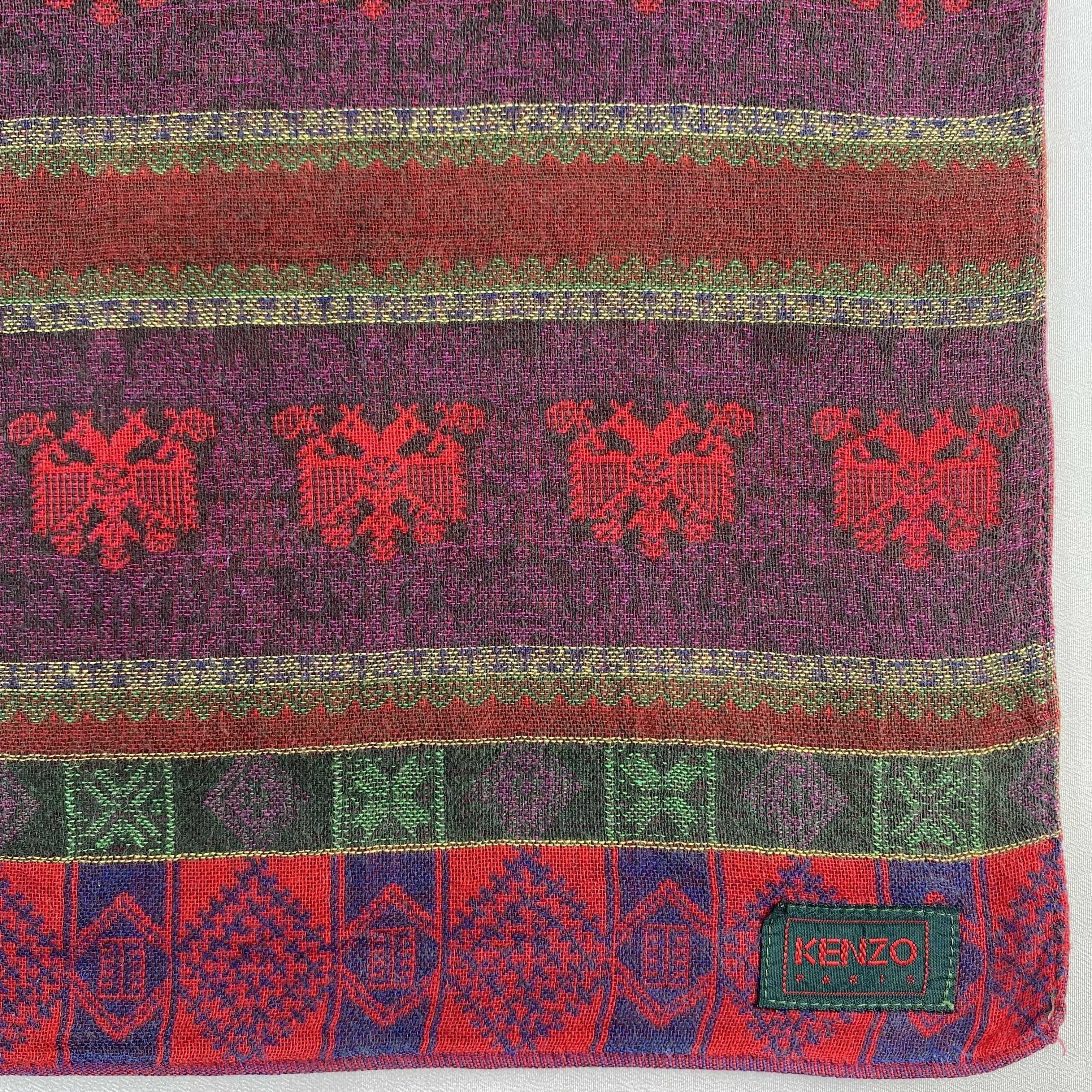 Kenzo × Vintage Kenzo Handkerchief / Neckerchief / Bandana-P1018 Size ONE SIZE - 3 Thumbnail