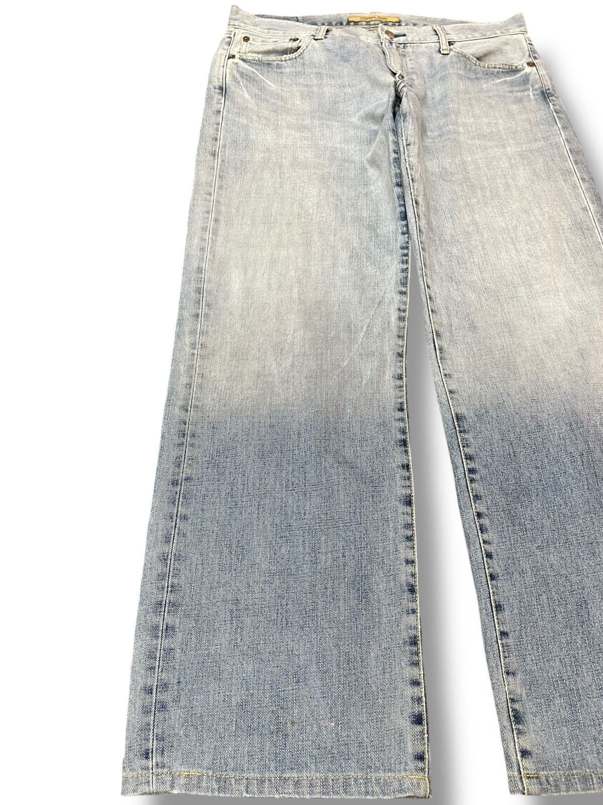 Uniqlo Vintage Uniqlo S-003 Baggy Loose Faded Denim Size US 35 - 3 Thumbnail