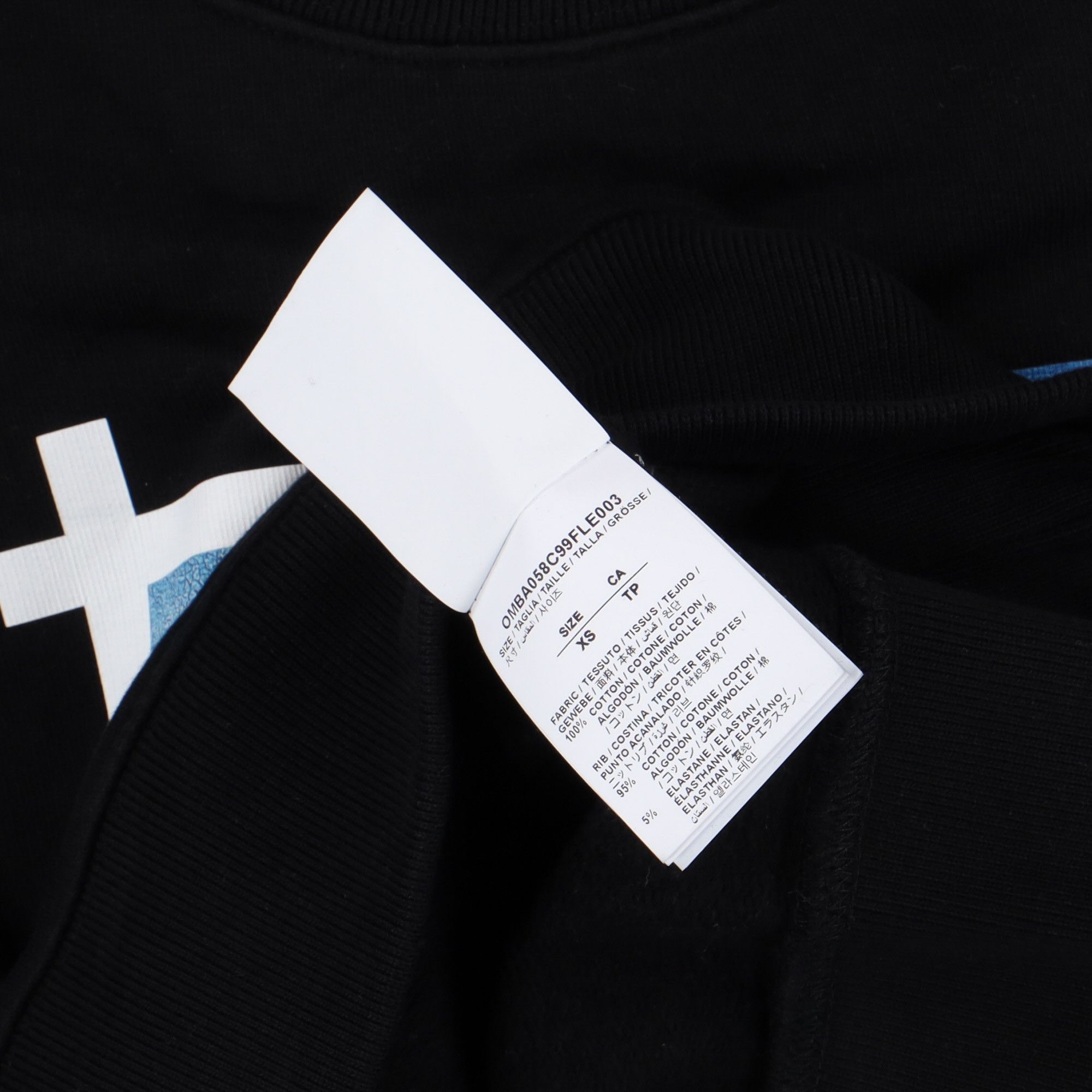 Off-White Black Mona Lisa Logo Oversized Sweatshirt Size US XS / EU 42 / 0 - 5 Thumbnail