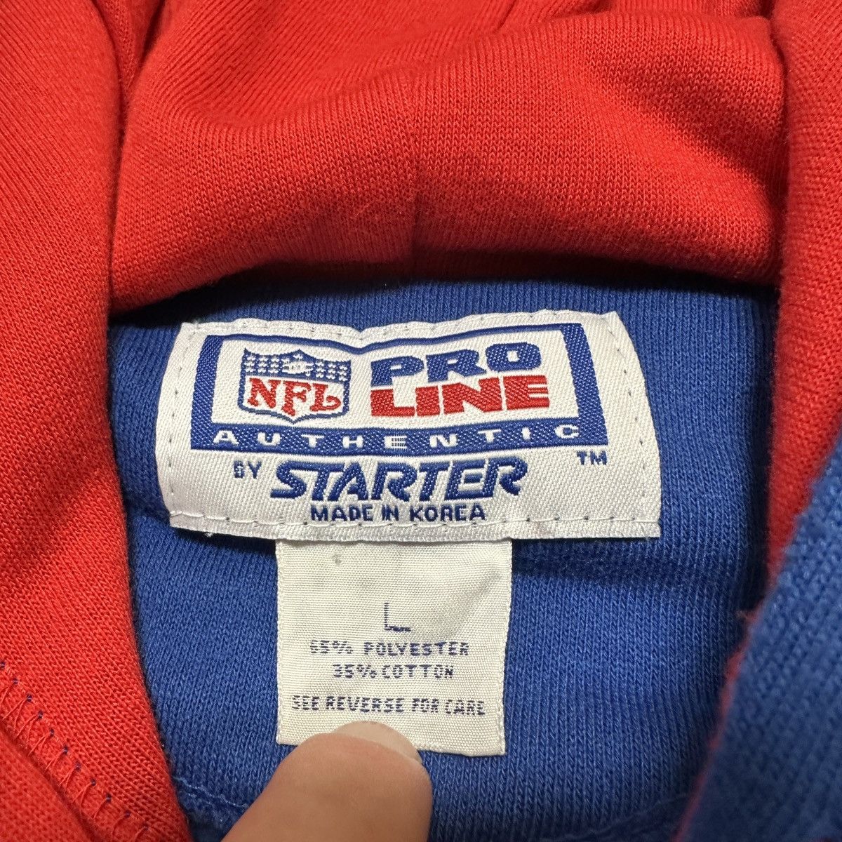 NFL × Starter × Vintage Vintage New York Giants hoodie Size US L / EU 52-54 / 3 - 4 Thumbnail
