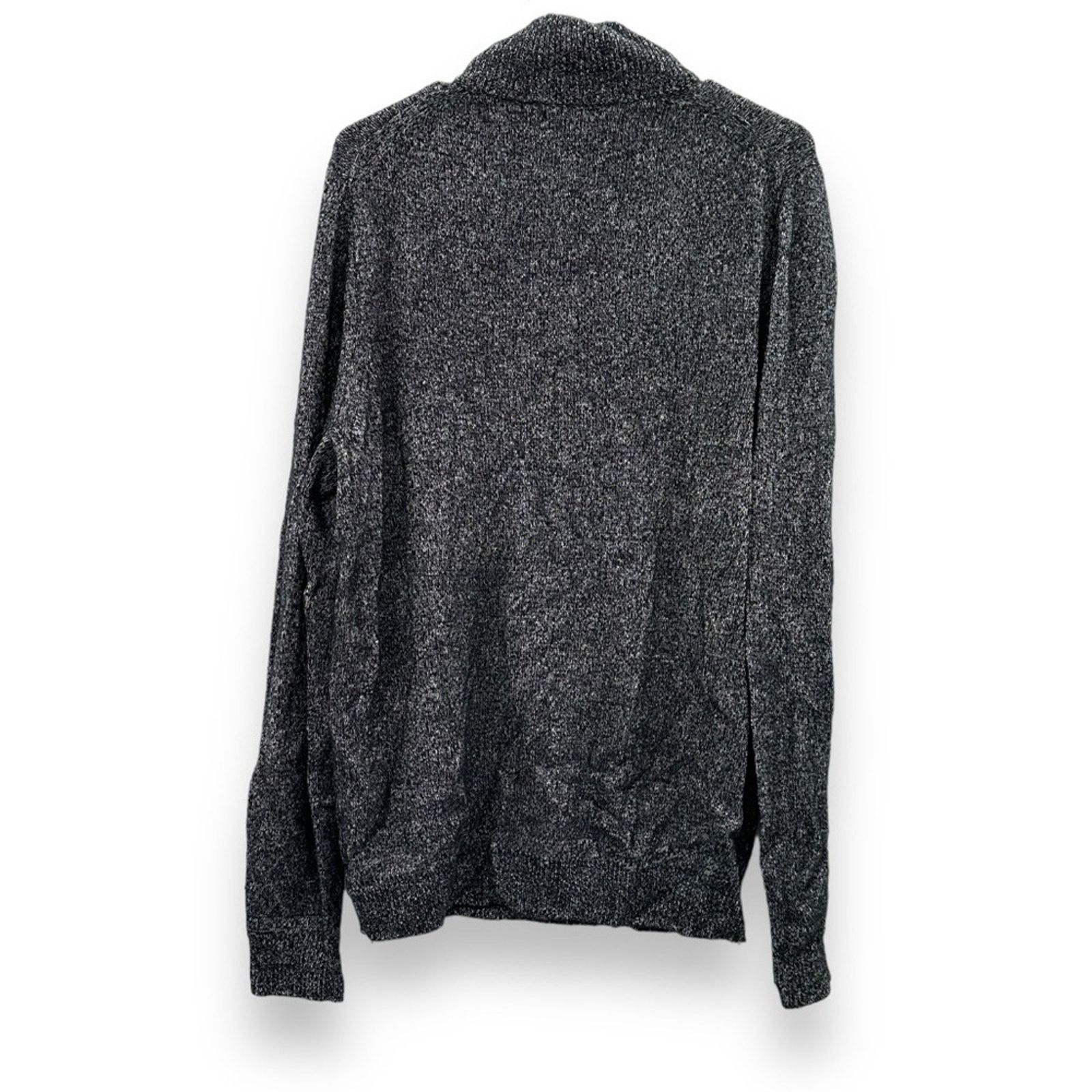 Nordstrom Nordstrom Black & White Cashmere Silk Long Sleeve Sweater Size US L / EU 52-54 / 3 - 4 Thumbnail