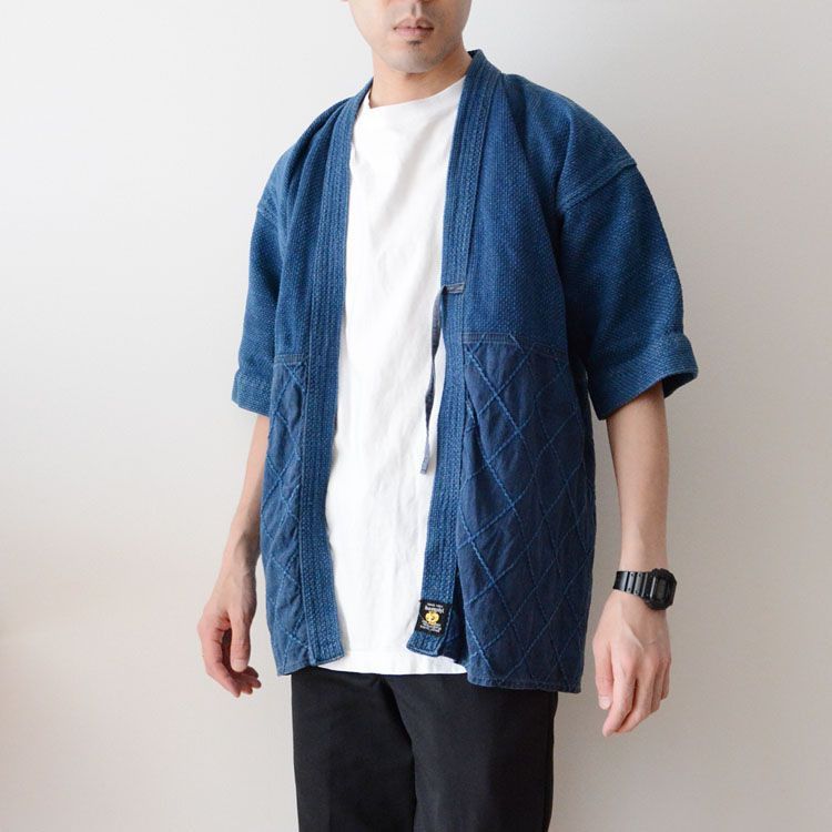 Blue Blue Japan Vintage 80s Sakura Indigo Sahsiko Jacket Amekaji Style Size US M / EU 48-50 / 2 - 3 Thumbnail