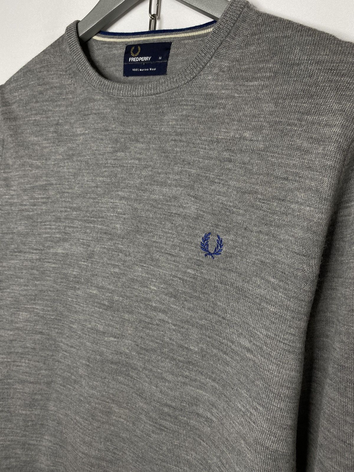 Fred Perry × Vintage Vintage Fred Perry 100% Merino Wool Sweater Jumper Pullover Size US M / EU 48-50 / 2 - 3 Thumbnail