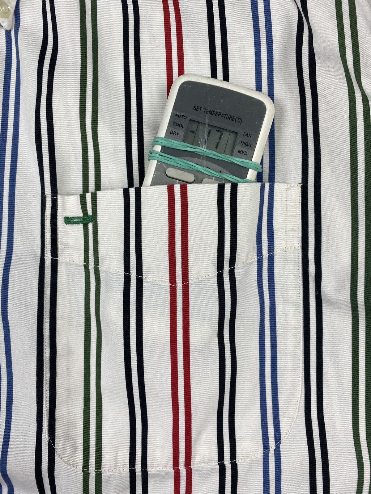 Tommy Hilfiger × Vintage Vintage Tommy Hilfiger Striped Button Up Short Sleeve Shirt Size US L / EU 52-54 / 3 - 7 Thumbnail
