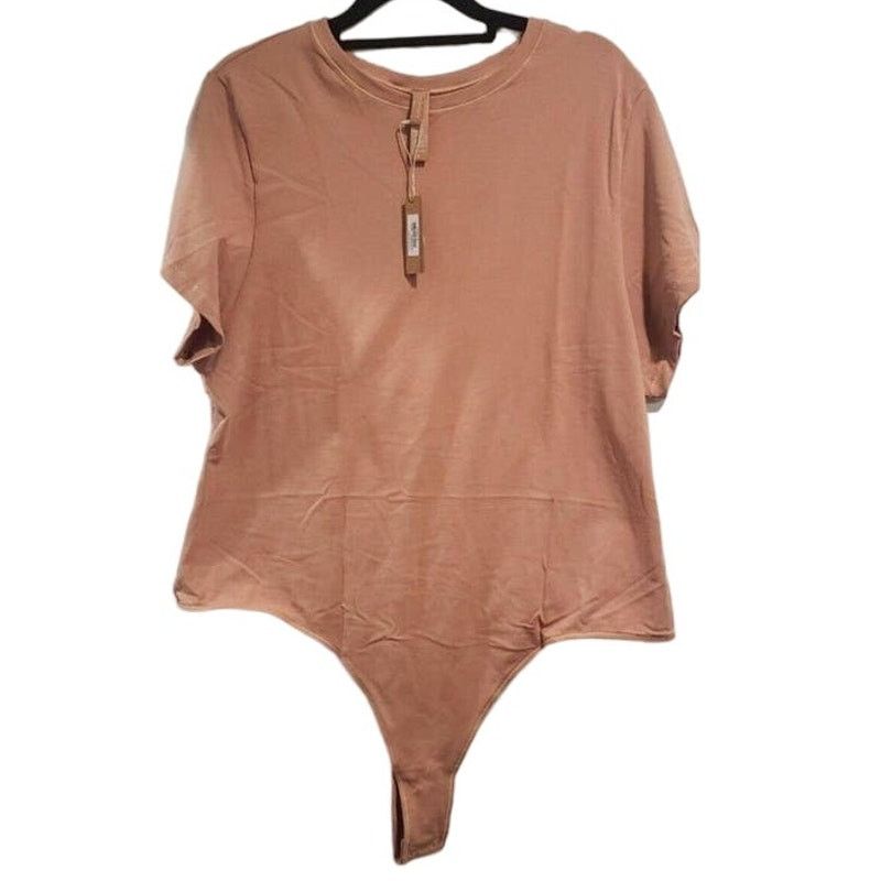 SKIMS Skims Essential Short Sleeve Bodysuit in Sedona 4X Size 4XL / US 24-26 - 1 Thumbnail