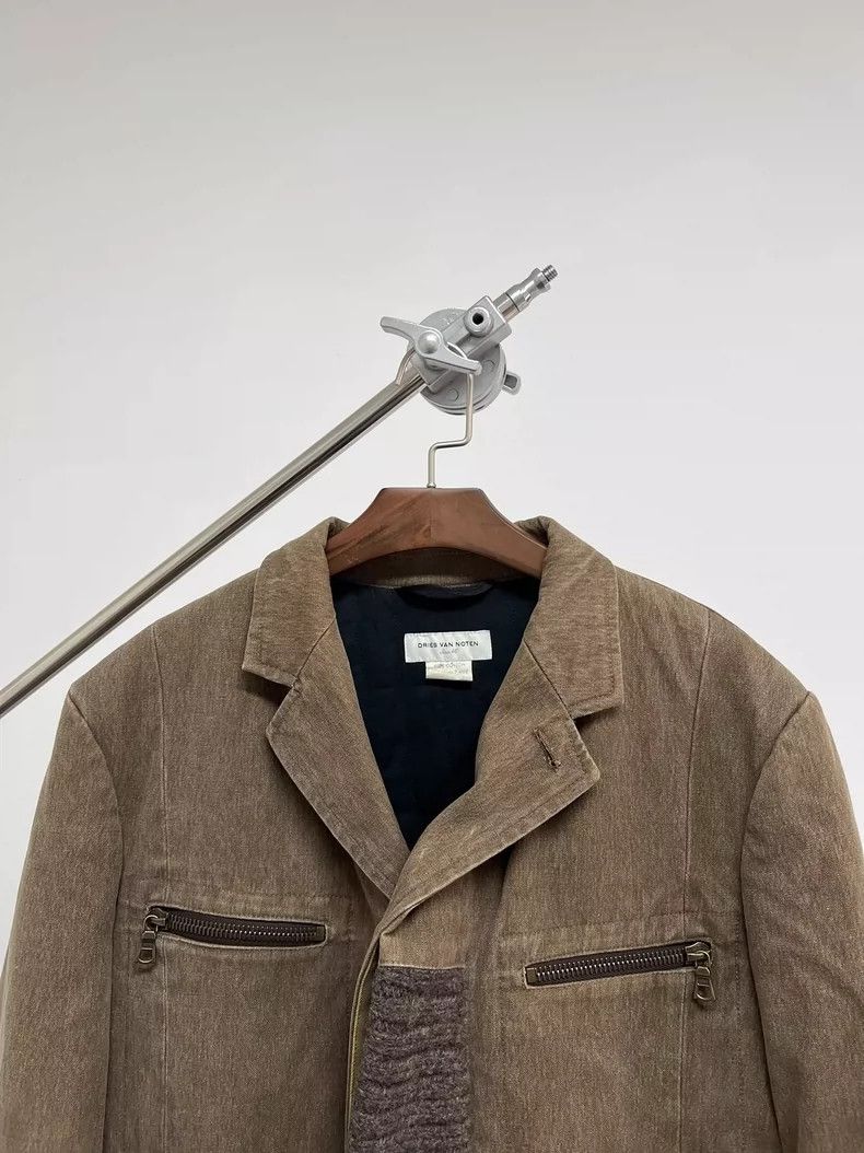 Dries Van Noten dries van noten Hunting Sweater Patchwork Wash Jacket 2503- Size US S / EU 44-46 / 1 - 3 Thumbnail