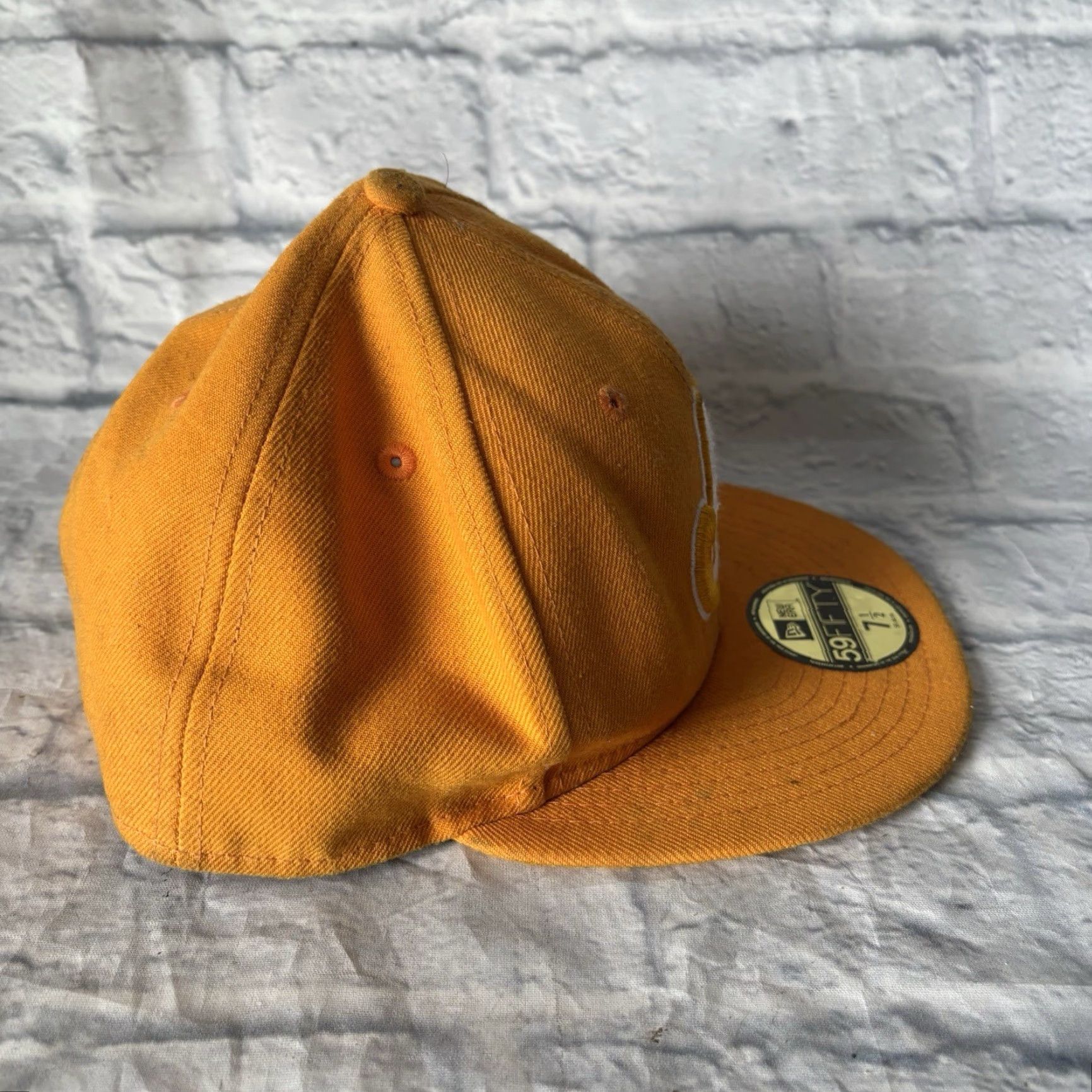 New Era Montreal Expos Hat 59Fifty New Era Fitted Cap Orange Yellow Size 7 1/2 Baseball Cap Men Vintage: No Size ONE SIZE - 7 Thumbnail