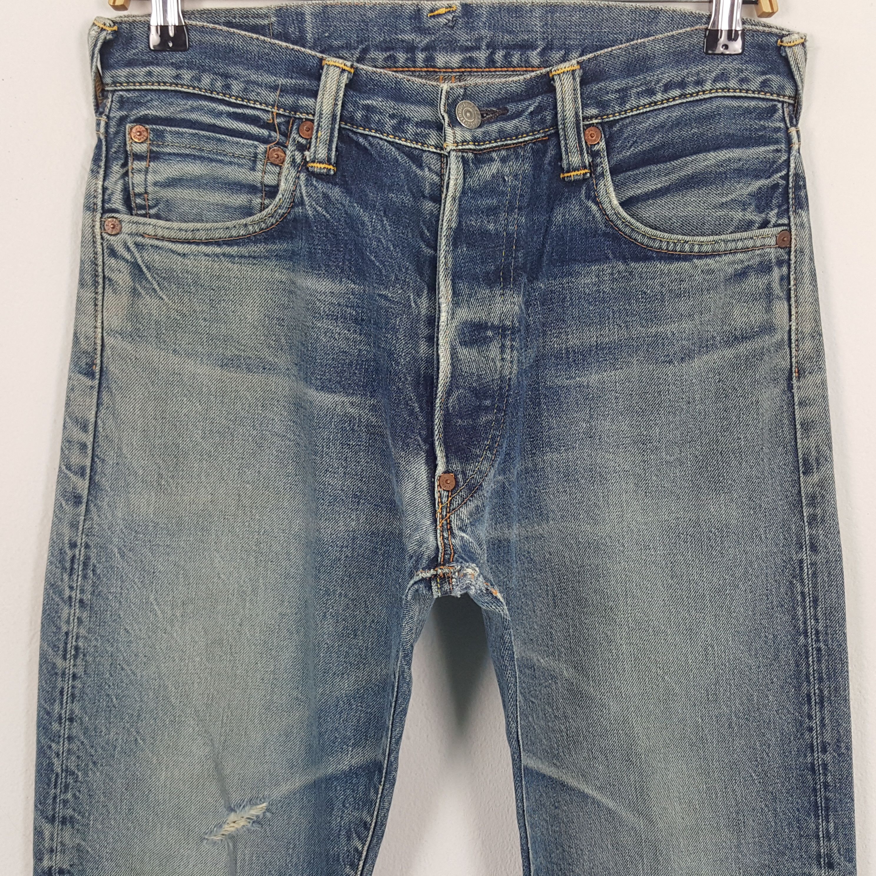 Evisu Vintage Evisu Japanese Brand Custom Art Denim Jeans Size US 31 - 5 Thumbnail