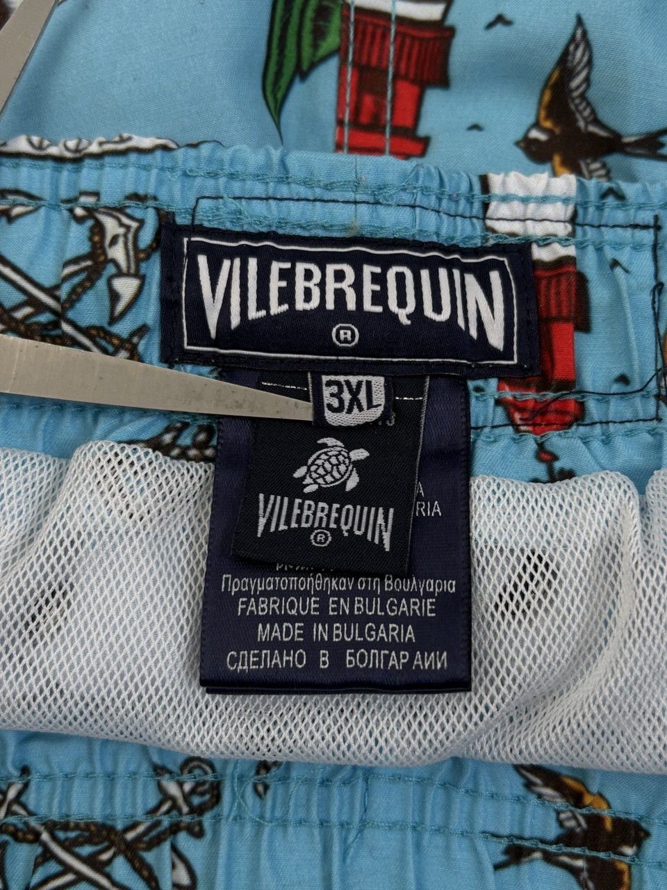 Vilebrequin Vilebrequin St. Tropez AOP Blue Orange Shorts Swim Size US 39 - 15 Thumbnail