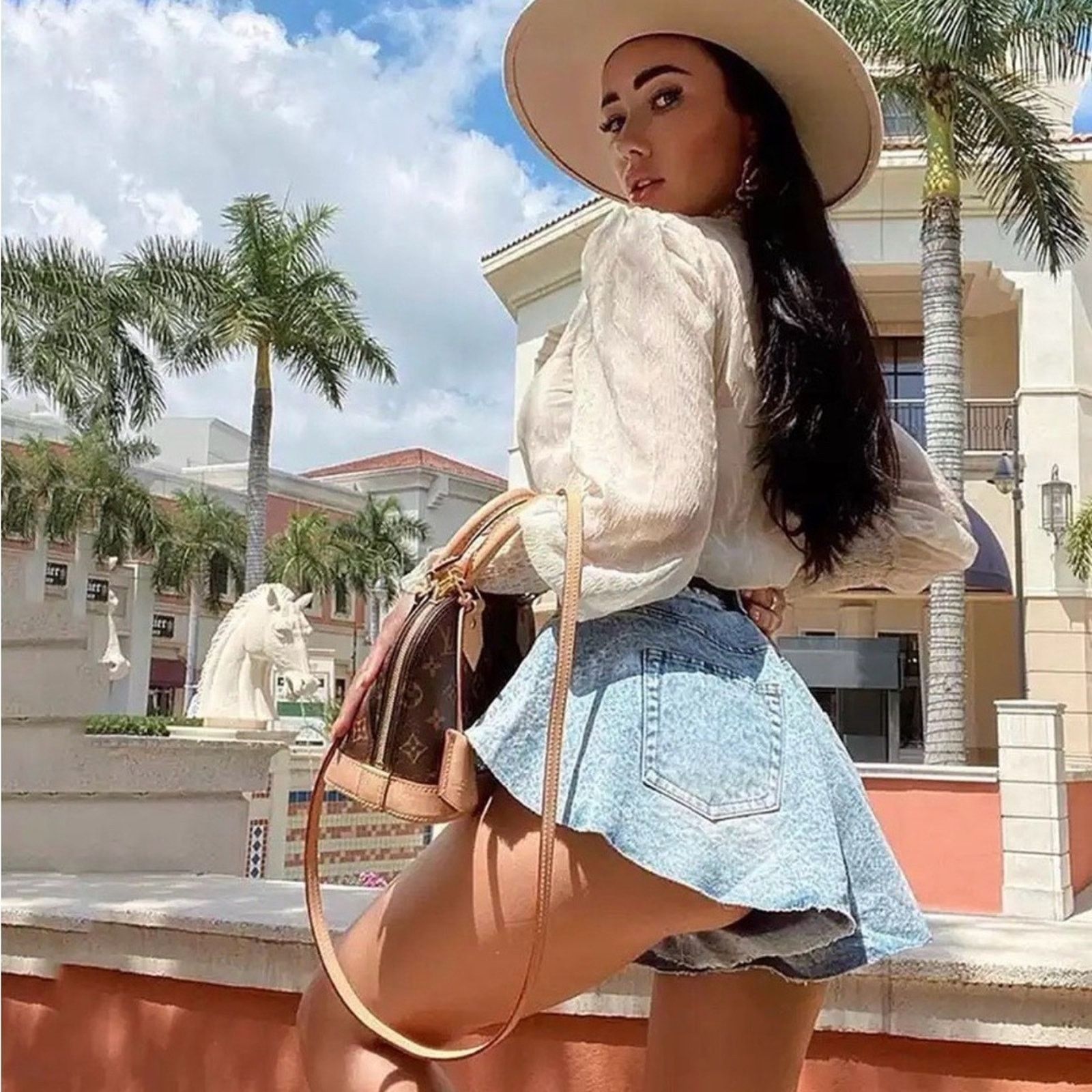 Other New Trendy Denim Skirt Shorts Skort size XS Size 22" - 2 Thumbnail