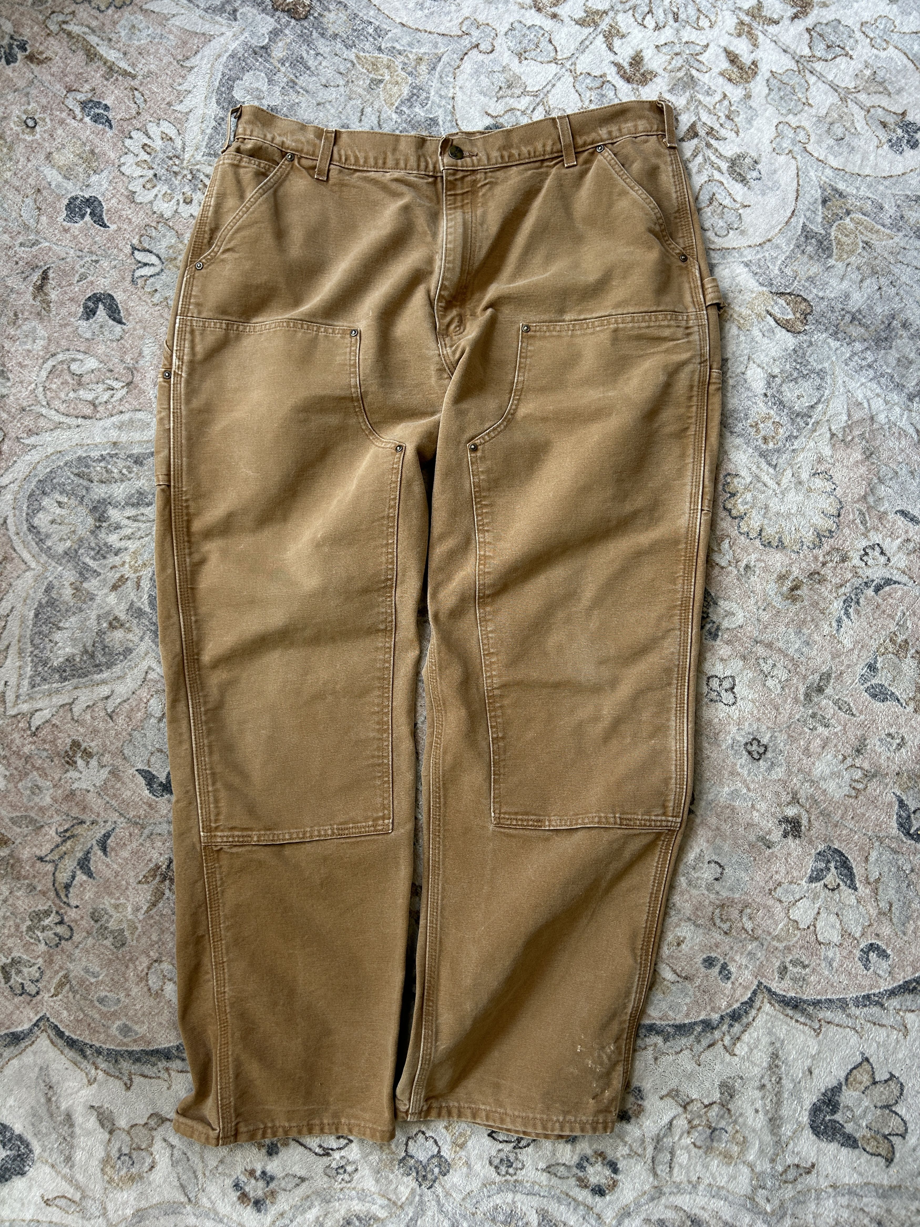 Carhartt Vintage Canvas Work Wear Double Knee Loose Fit Pants 39W Size US 39 - 1 Thumbnail