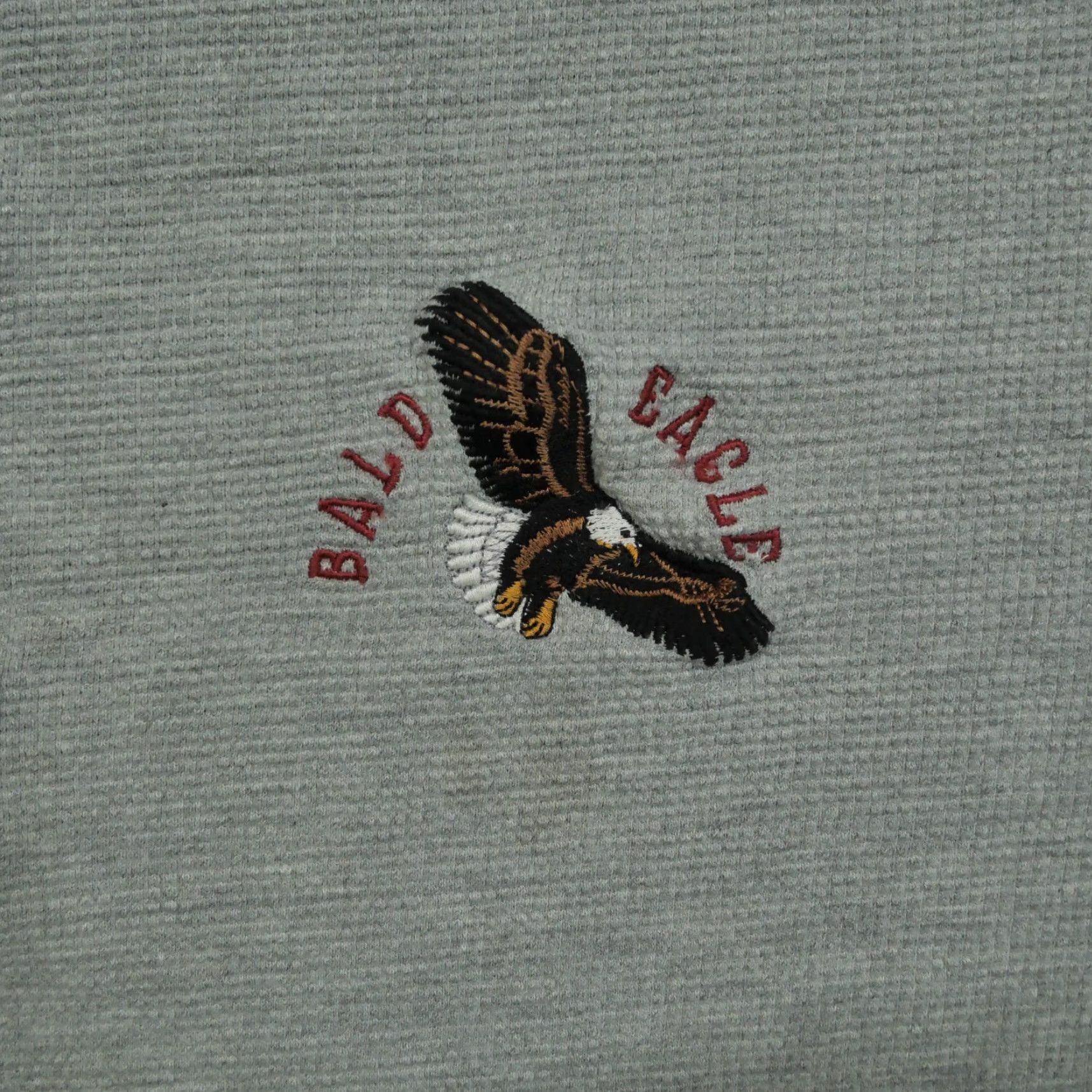 Vintage VINTAGE Thermal Shirt Mens 3XL Grey Henley Bald Eagle Clearwater Creek Y2K Size US XXL / EU 58 / 5 - 2 Thumbnail