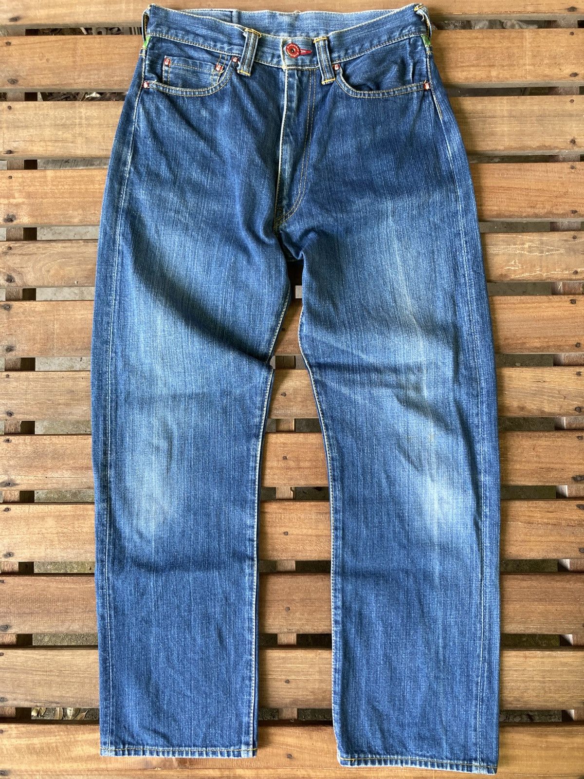 Japanese Brand Cune Japan Blue Mascot Relaxed Fit Denim Jeans Size US 28 / EU 44 - 4 Thumbnail
