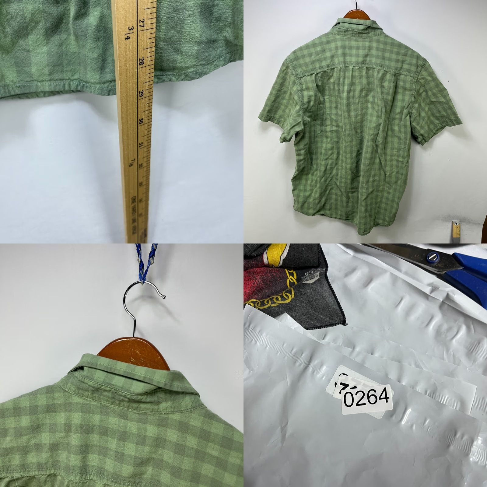 Carhartt Carhartt Short Sleeve Button Up Shirt Large - Vibrant Green Plaid Size US L / EU 52-54 / 3 - 8 Thumbnail