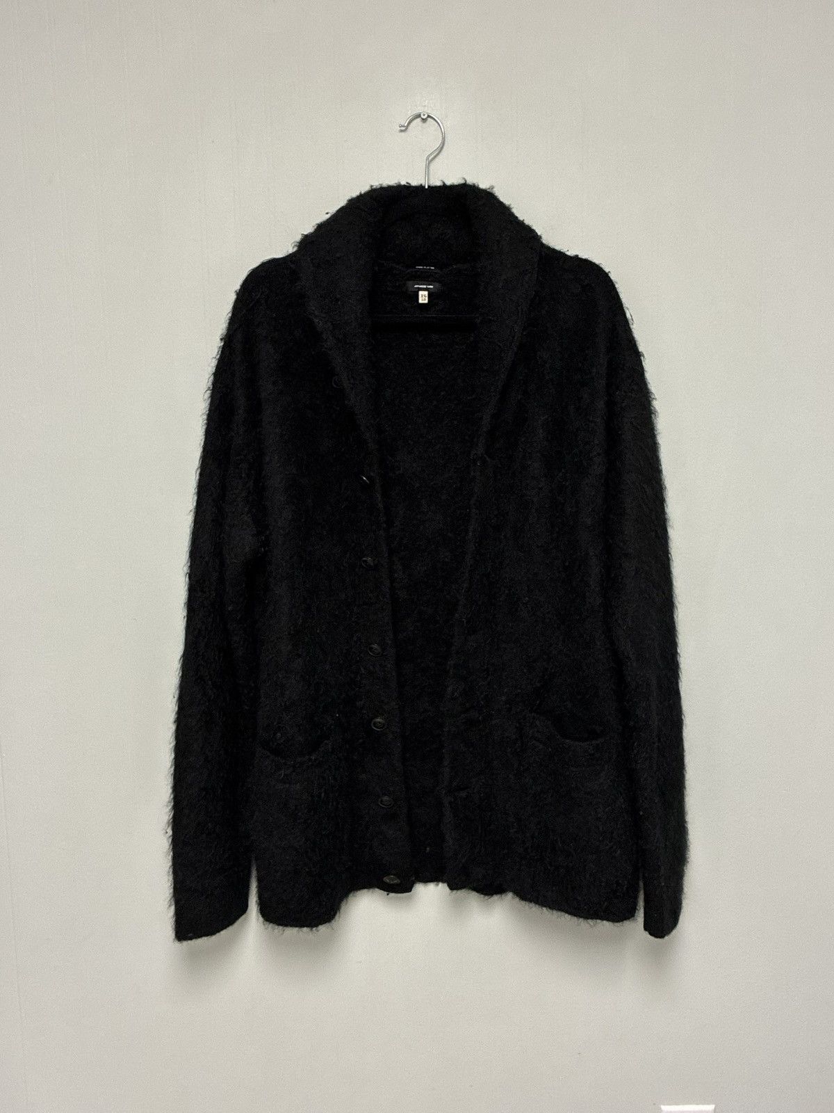 R13 Shawled Cashmere Distressed Edge Cardigan Size US L / EU 52-54 / 3 - 11 Thumbnail