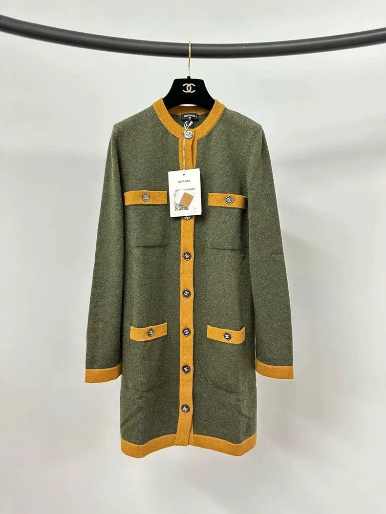 Chanel Chanel Long four-pocket cashmere cardigan coat Size XXS / US 00 / IT 34 - 1 Thumbnail