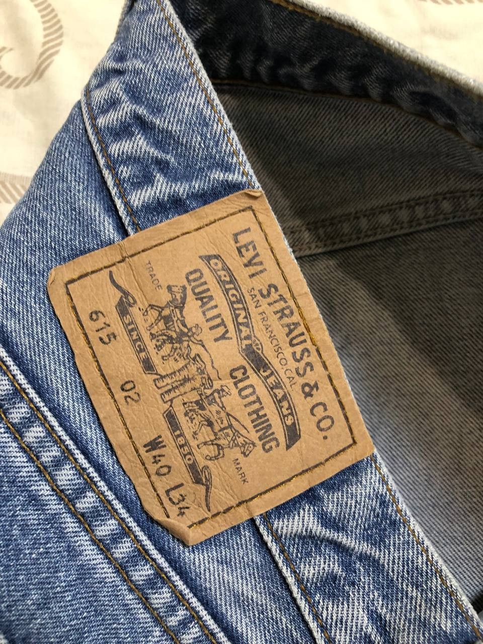 Levi's VTG 90’s Levis 615 Jeans mens Denim RELAXED Size US 40 / EU 56 - 4 Thumbnail