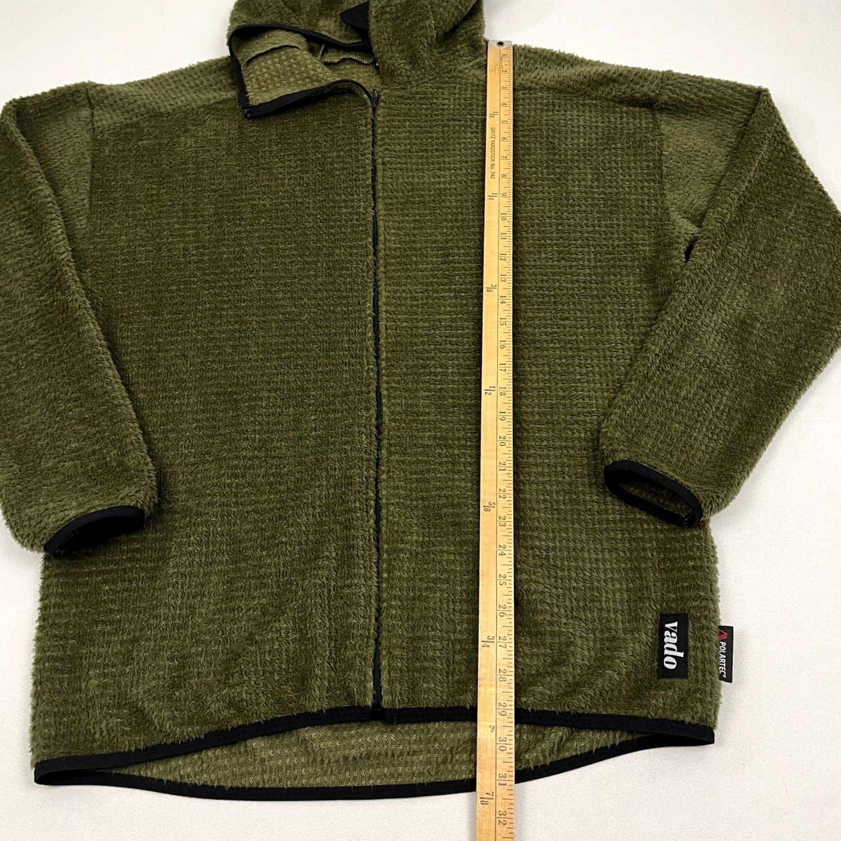 Vintage Vado Apparel Jacket Mens XL Green Grid Fleece Polartec Lightweight Hooded Hiking Jacket Size US XL / EU 56 / 4 - 6 Thumbnail
