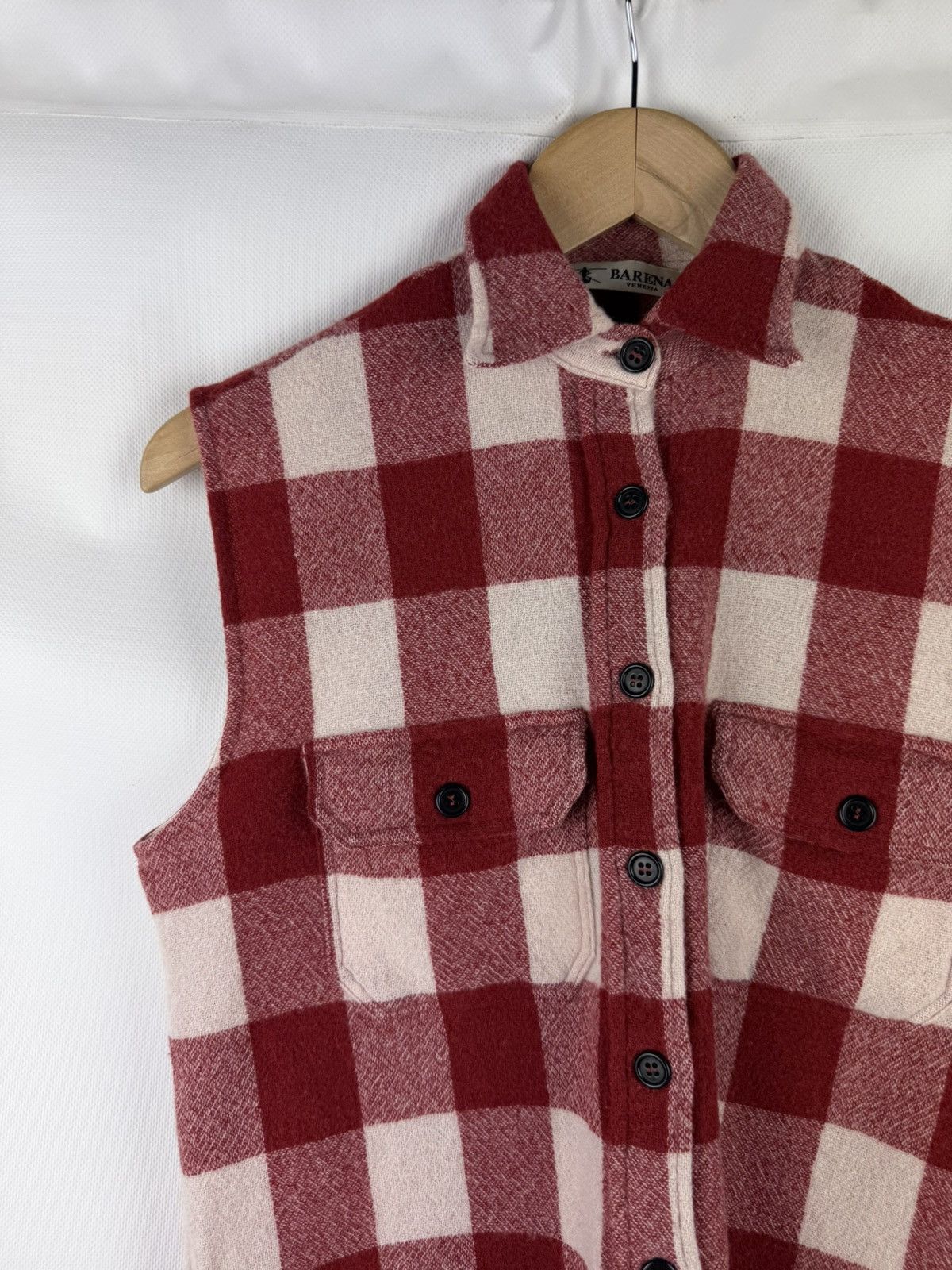 Barena Venezia Barena Venezia Sleeveless Plaid Wool Button Up Shirt Vest Size S / US 4 / IT 40 - 4 Thumbnail