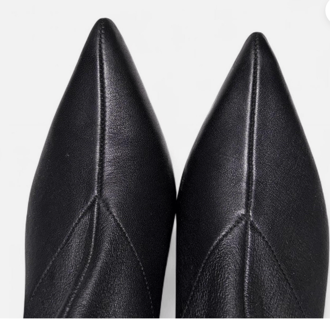Juun.J JUUN.J pointed ankle boots black with logo Size US 7.5 / IT 37.5 - 2 Thumbnail