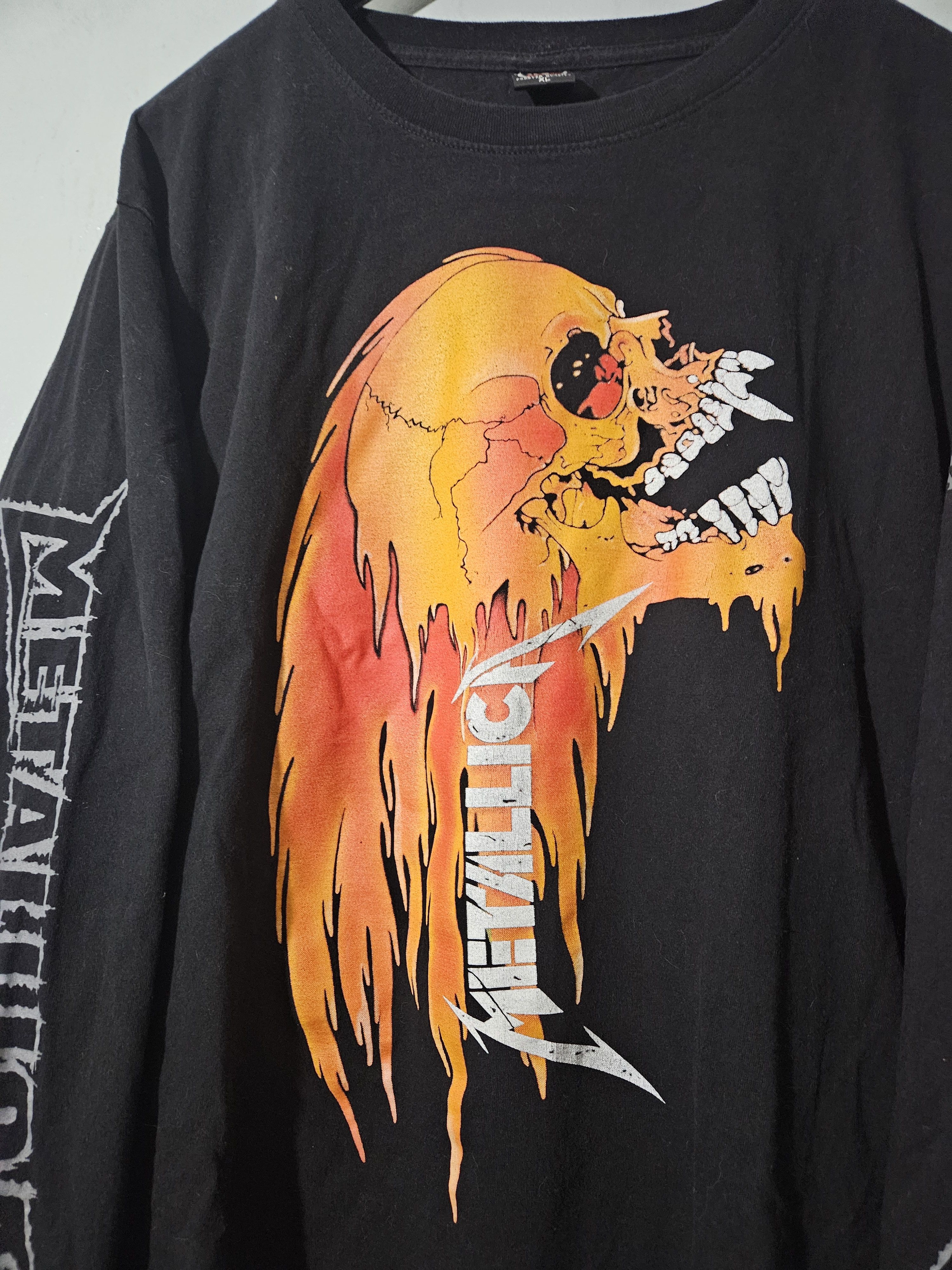 Other Rockvolution Metallica Flaming Skull Long Sleeve Shirt Size US XL / EU 56 / 4 - 2 Thumbnail