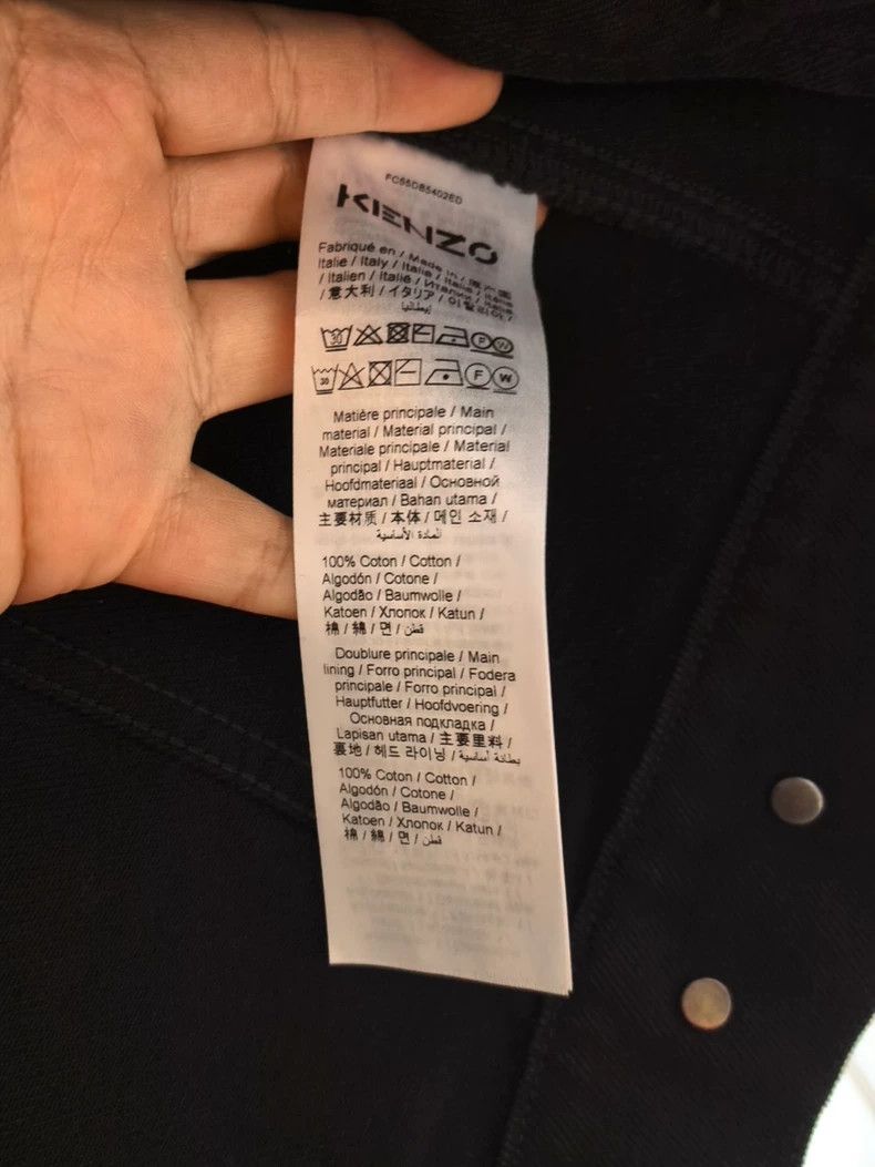 Kenzo KENZO Black denim jacket Size US M / EU 48-50 / 2 - 4 Thumbnail