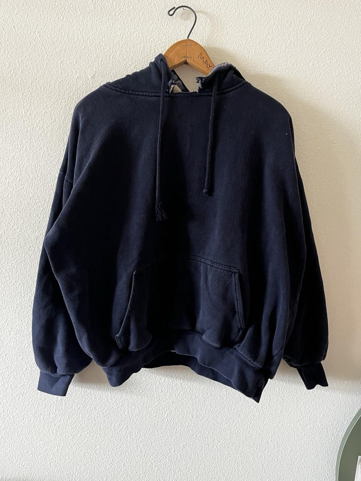 The Unbranded Brand VTG Wilderness Plaid Lined Hoodie 2XL Navy Thermal Waffle Size US XL / EU 56 / 4 - 1 Thumbnail