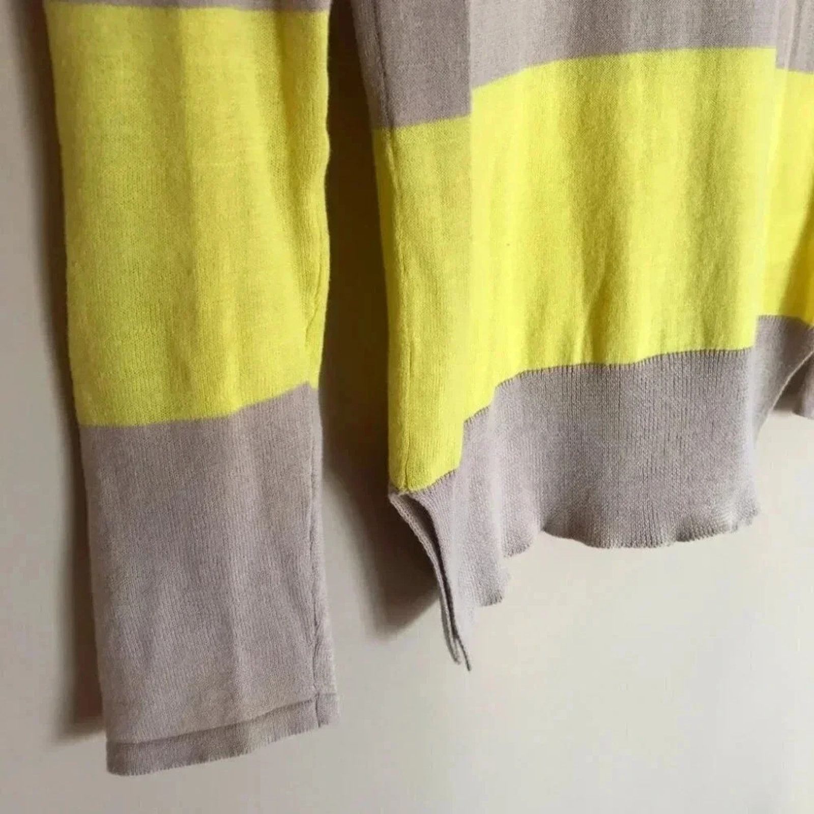 Other Garnet Hill Striped Pullover Sweater Yellow Tan Size XS Size XS / US 0-2 / IT 36-38 - 2 Thumbnail