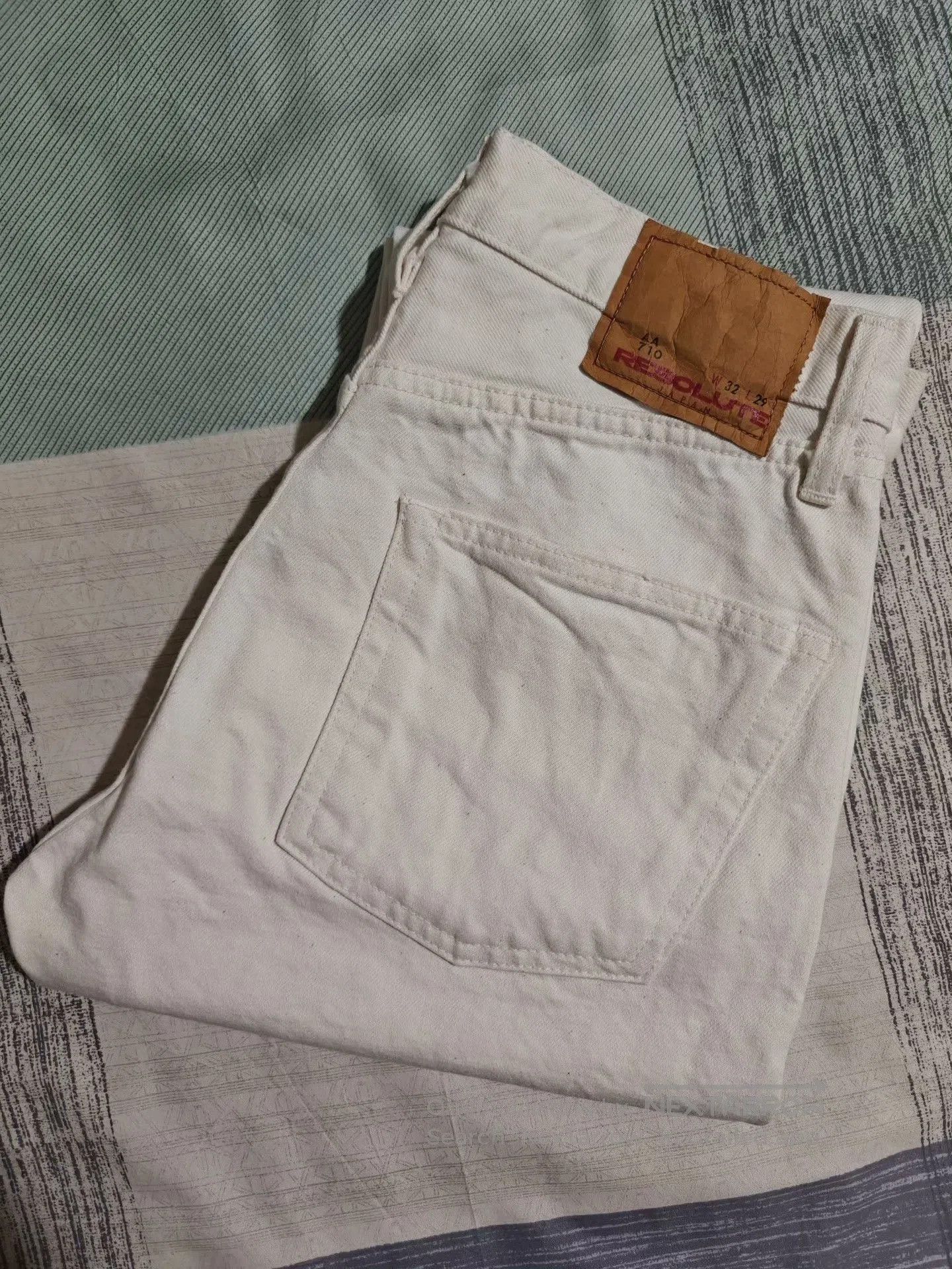 RESOLUTE RESOLUTE 710 10th Anniv White Limited Jeans. Size US 32 / EU 48 - 1 Thumbnail
