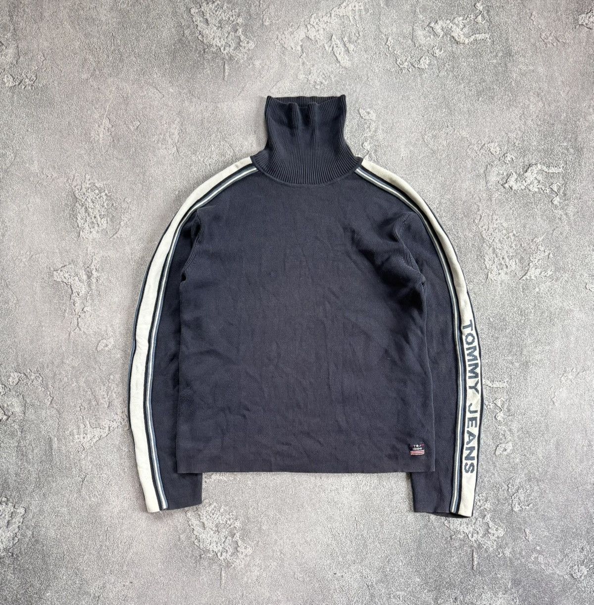 Tommy Hilfiger × Vintage Toomy Hilfiger L turtleneck sweater knitwear jumper pullover Size US L / EU 52-54 / 3 - 6 Thumbnail