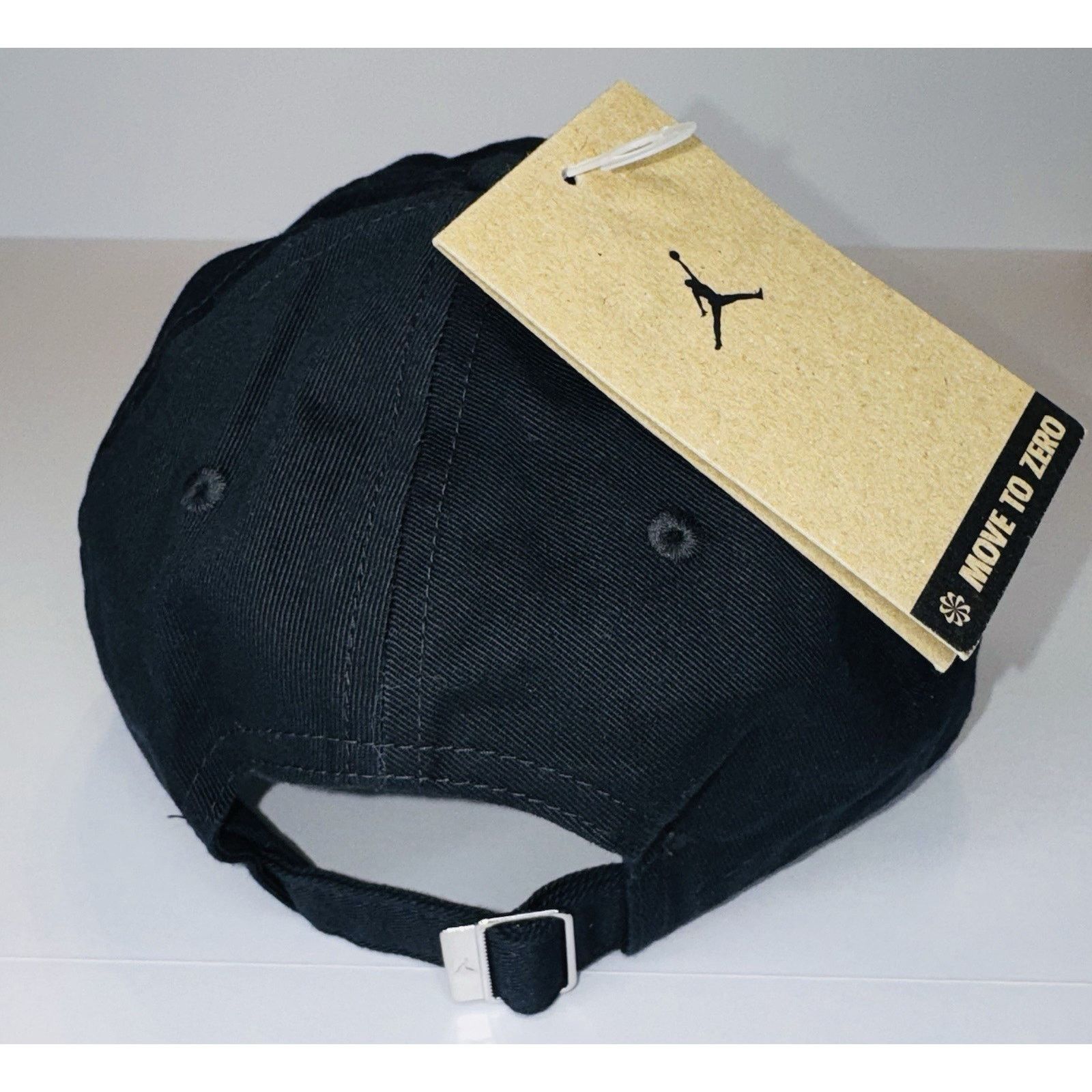 Nike Jordan Club Cap Black White Jumpman Adjustable Hat M/L NWT Size ONE SIZE - 6 Thumbnail