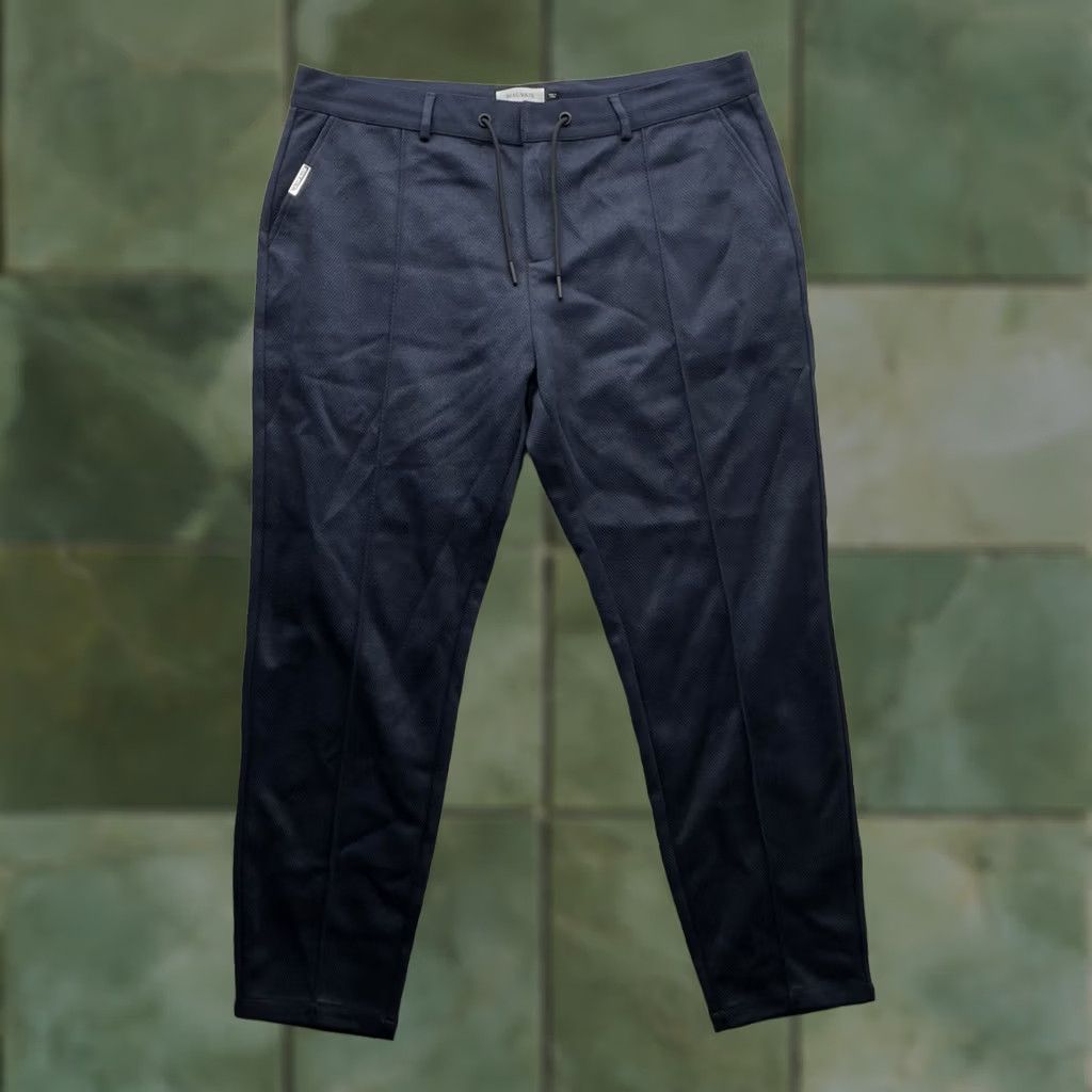 Vintage Mauvais Pants Mens 40x29 Navy Blue Herringbone Cotton Blend Trousers Resort Size US 40 / EU 56 - 1 Thumbnail