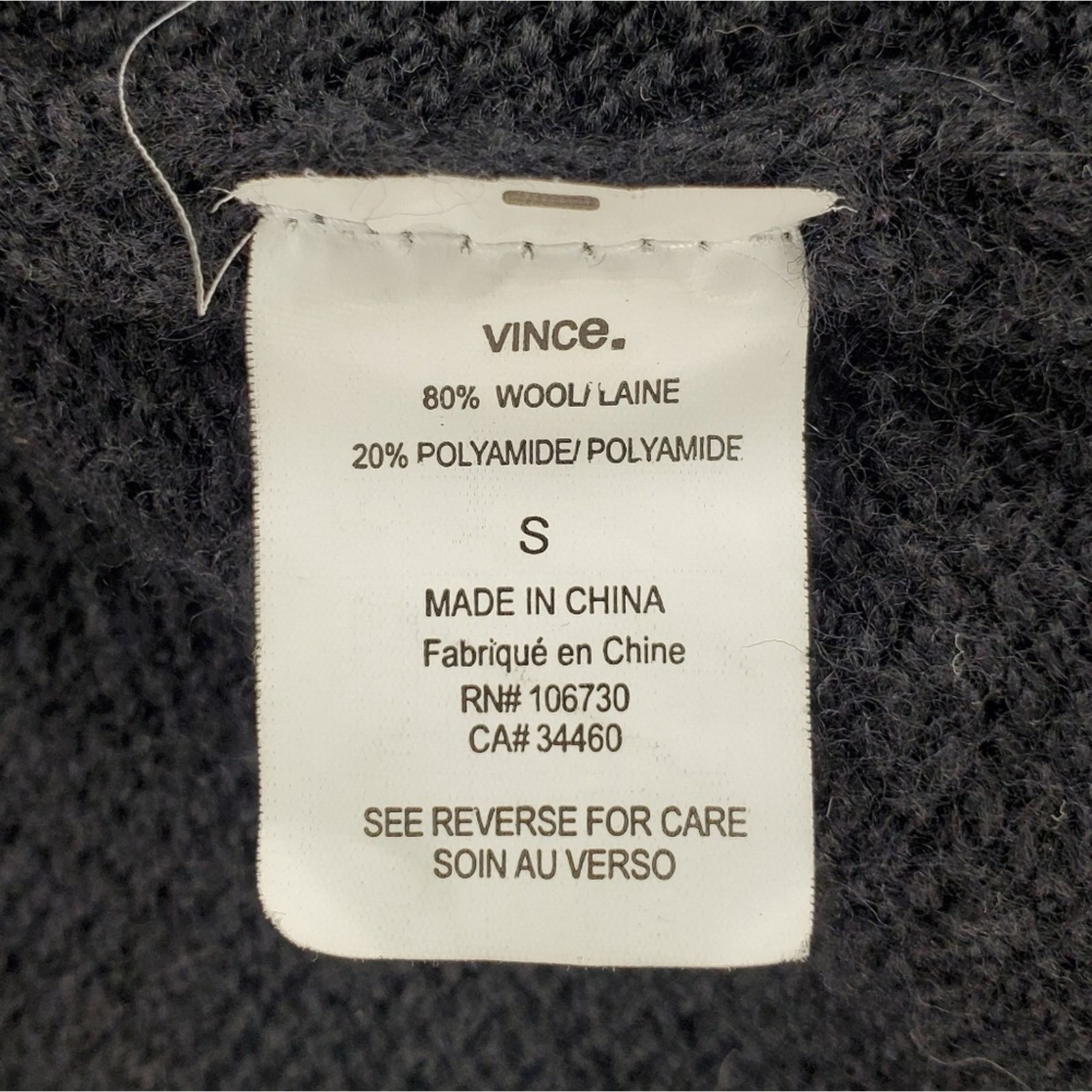Vince Vince Wool Blend Cropped Sweater Small Size S / US 4 / IT 40 - 6 Thumbnail